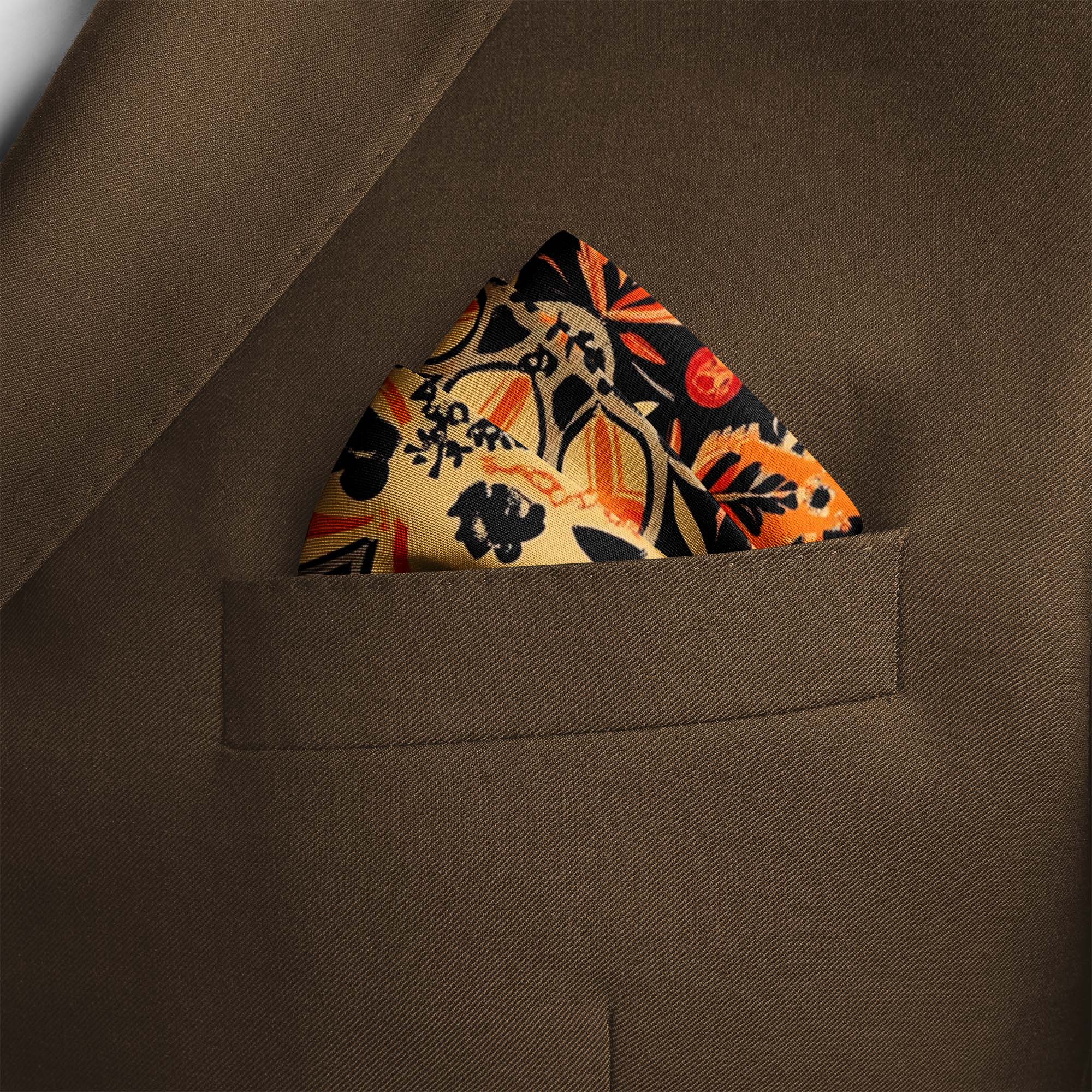 VISUAL INTERACTIVE SILK POCKET SQUARE VISUAL INTERACTIVE SILK POCKET SQUARE
