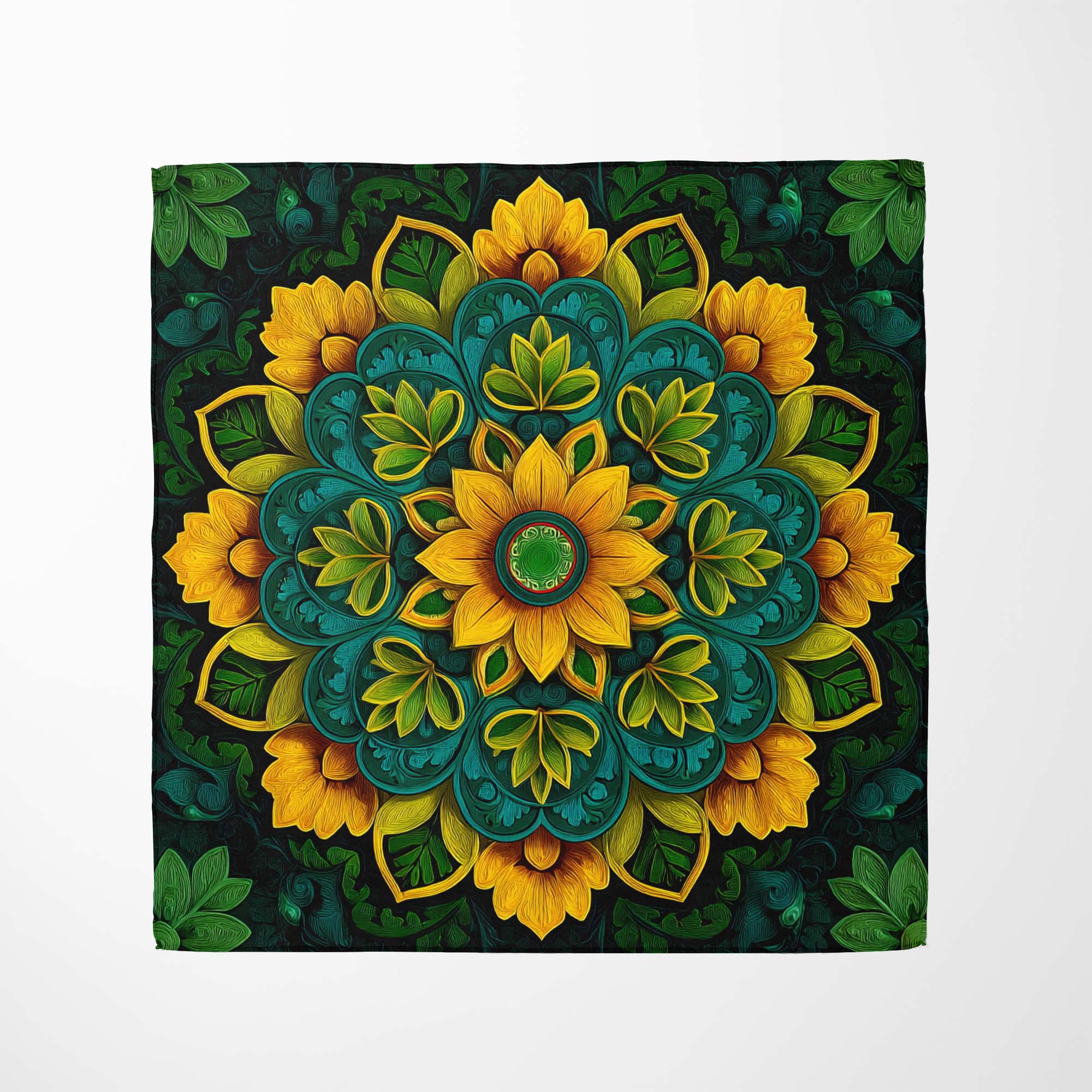 A VIBRANT MANDALA NECK SCARF A VIBRANT MANDALA NECK SCARF
