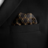 BURBERRY CHOCOLATE SILK POCKET SQUARE
