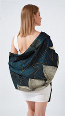 MYSTIC GARDEN SILK LONG LADIES SCARF