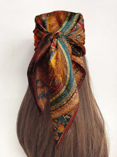 MANDALA SILK HEAD SCARF