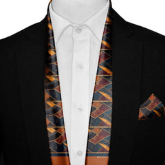 MOSAICO MEN SCARF AND POCKET SQUARE SET – PREMIUM COLLECTION
