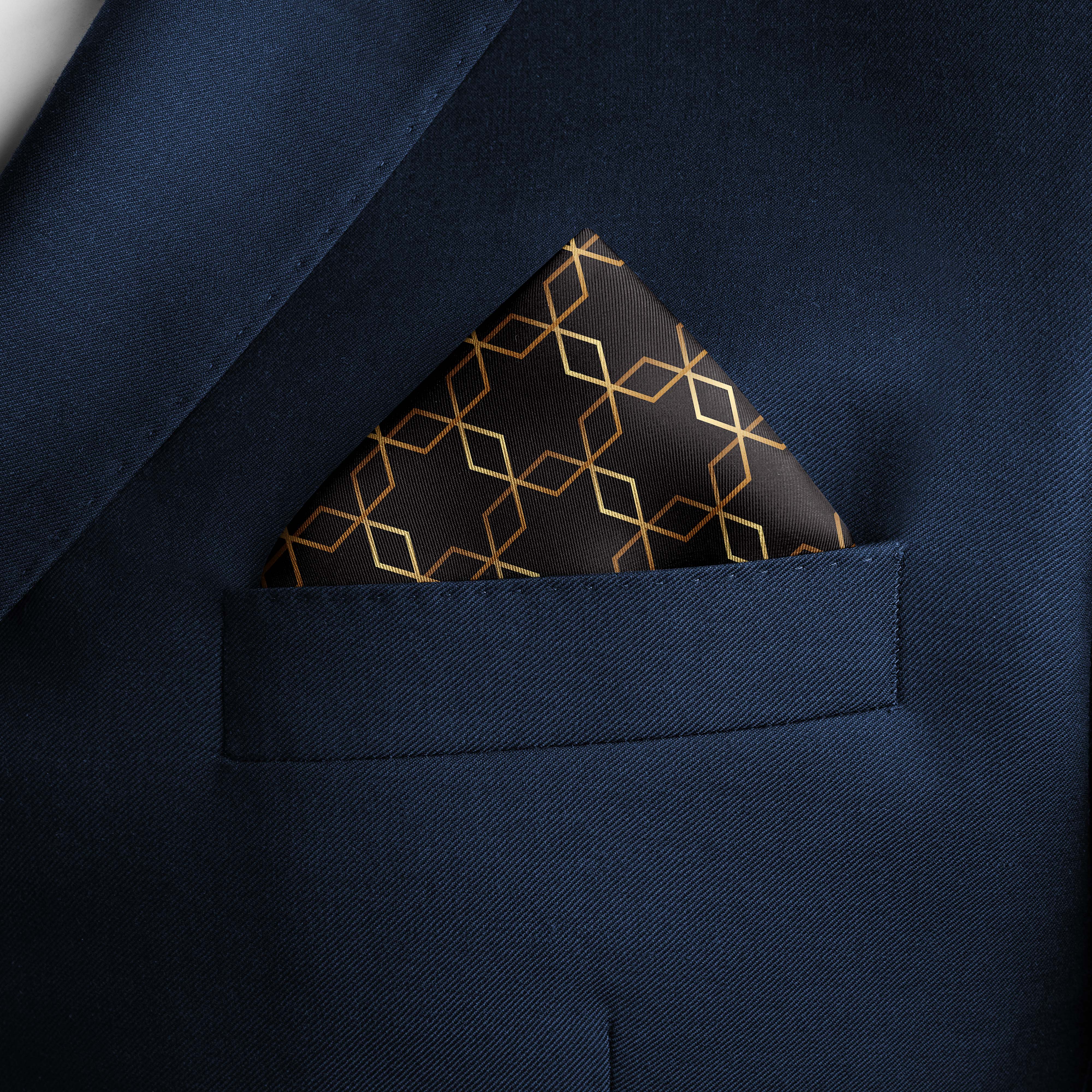 BURBERRY CHOCOLATE SILK POCKET SQUARE BURBERRY CHOCOLATE SILK POCKET SQUARE