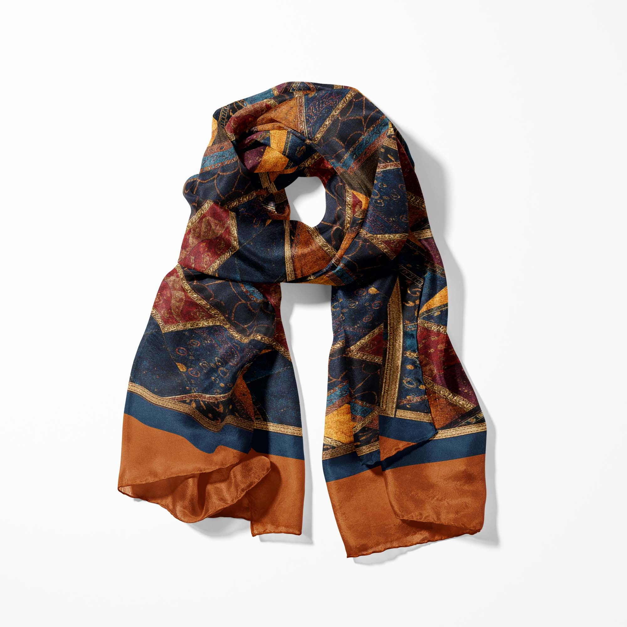 MOSAICO MEN SCARF AND POCKET SQUARE SET – PREMIUM COLLECTION MOSAICO MEN SCARF AND POCKET SQUARE SET – PREMIUM COLLECTION