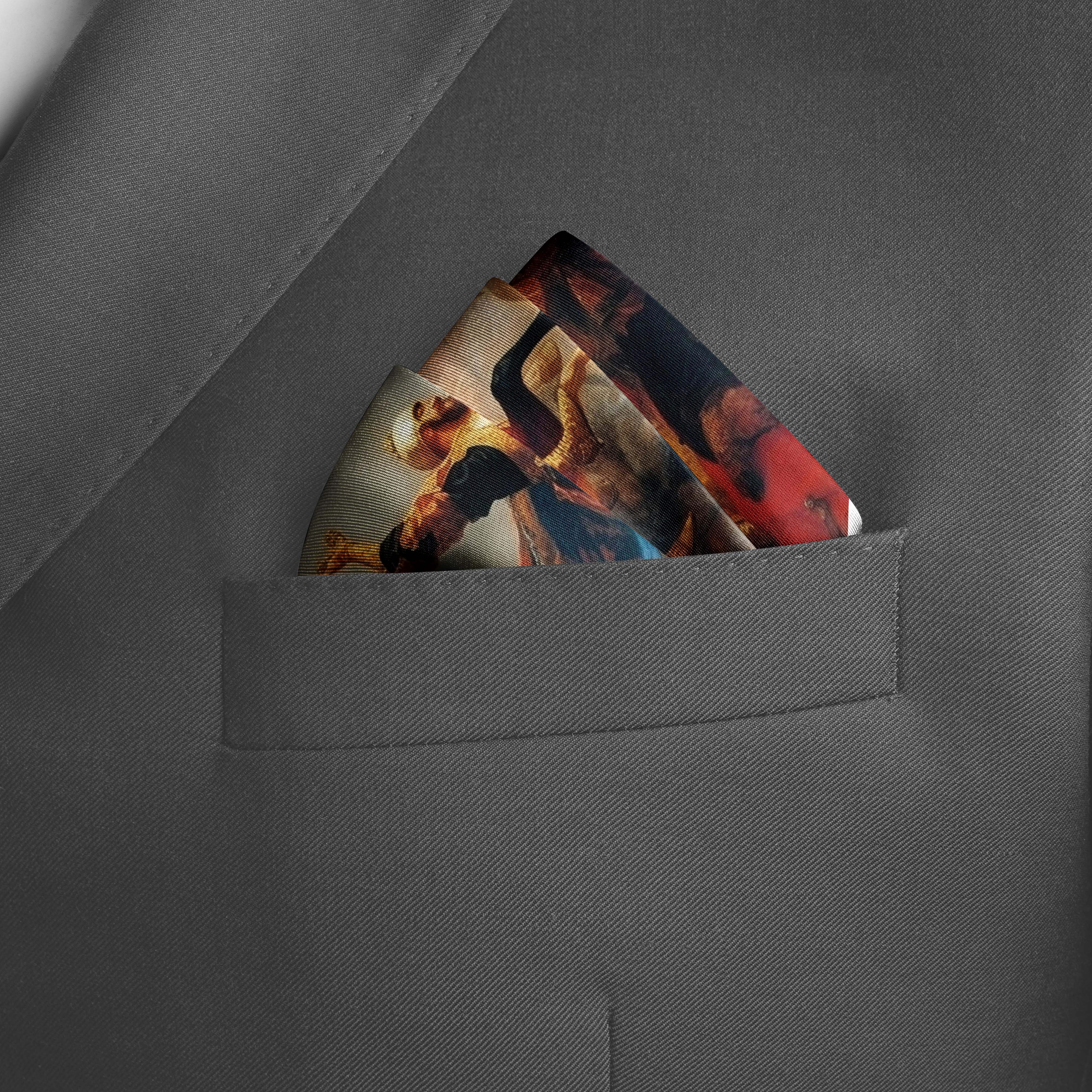 TURKIC ORIGIN SILK POCKET SQUARE TURKIC ORIGIN SILK POCKET SQUARE