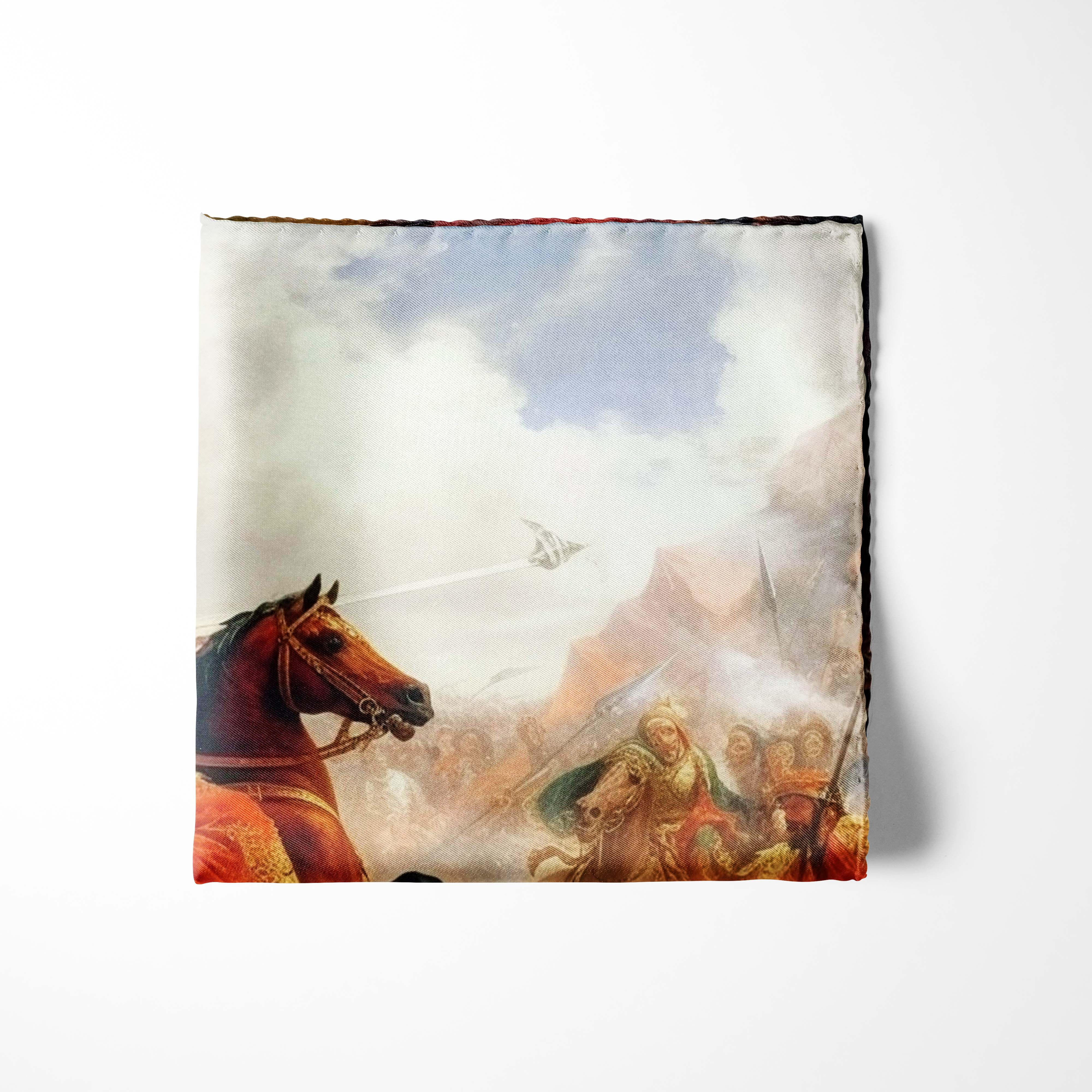 TURKIC ORIGIN SILK POCKET SQUARE TURKIC ORIGIN SILK POCKET SQUARE