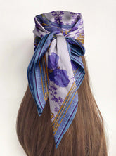 IRIS SILK HEAD SCARF