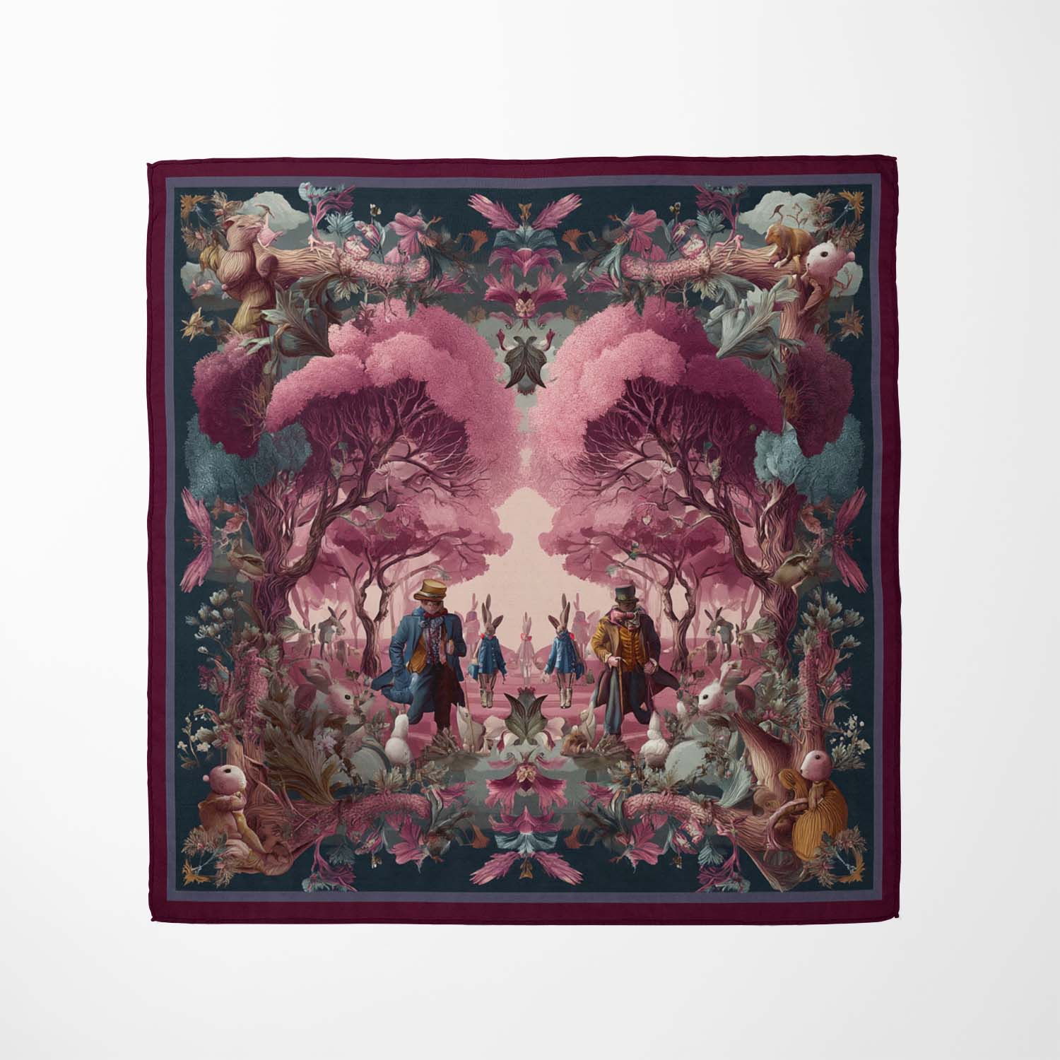 ENCHANTED PARADE SILK BANDANA ENCHANTED PARADE SILK BANDANA