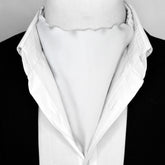 BRIGHT WHITE SILK ASCOT – PREMIUM COLLECTION