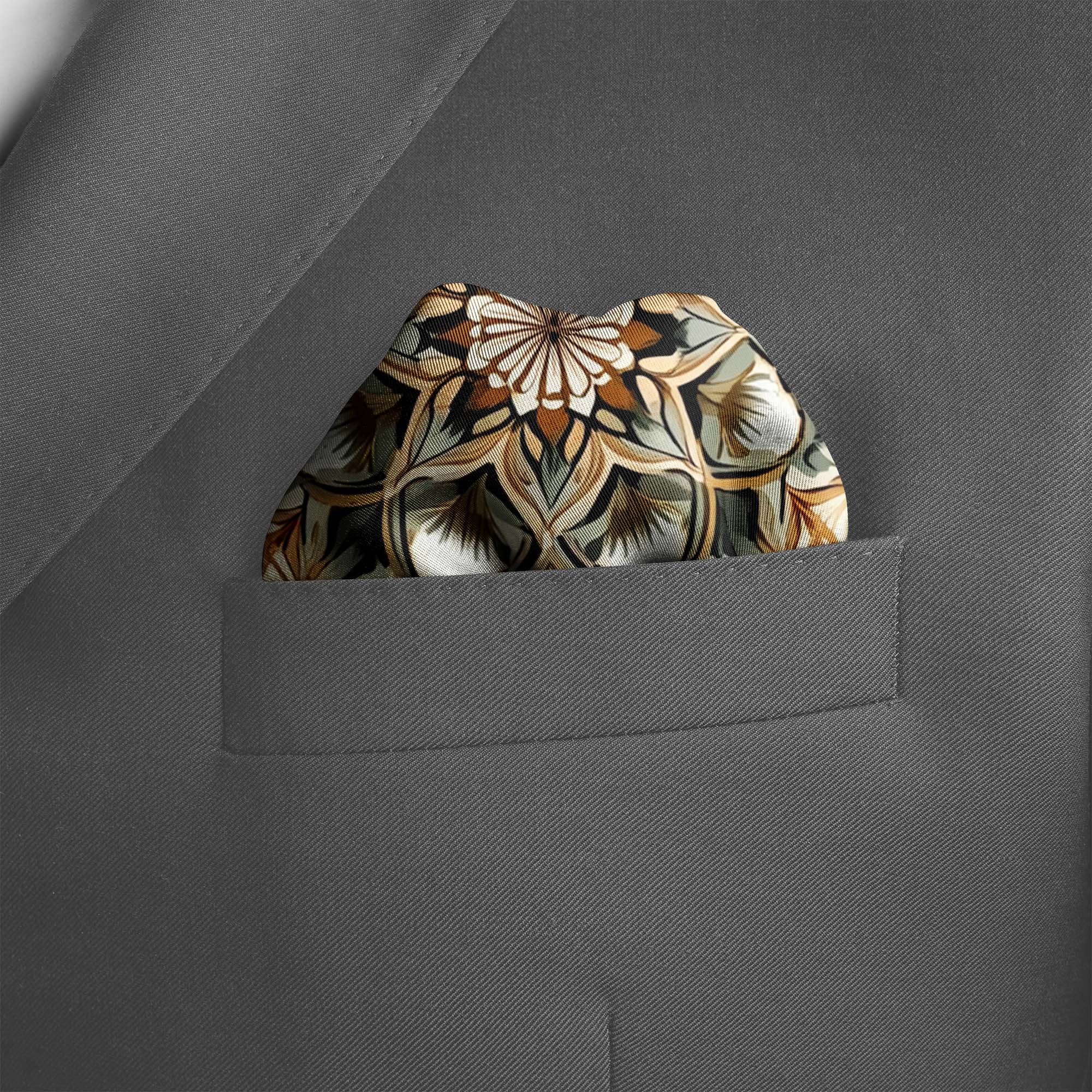 ISLAMIC LUXURY SILK POKCET SQUARE ISLAMIC LUXURY SILK POKCET SQUARE