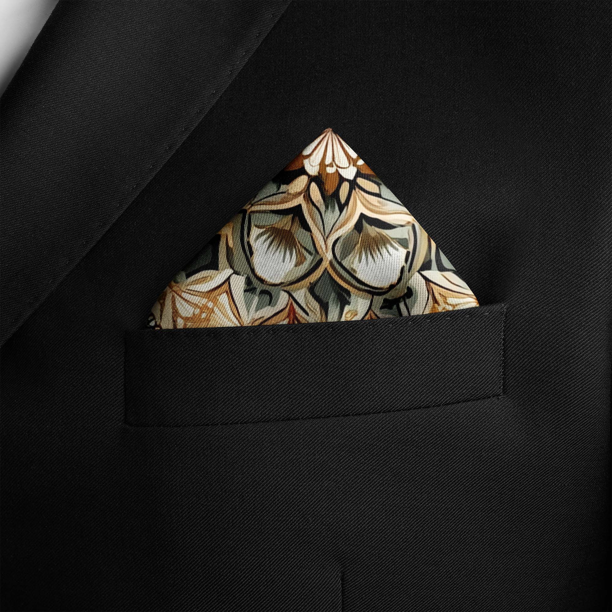 ISLAMIC LUXURY SILK POKCET SQUARE ISLAMIC LUXURY SILK POKCET SQUARE