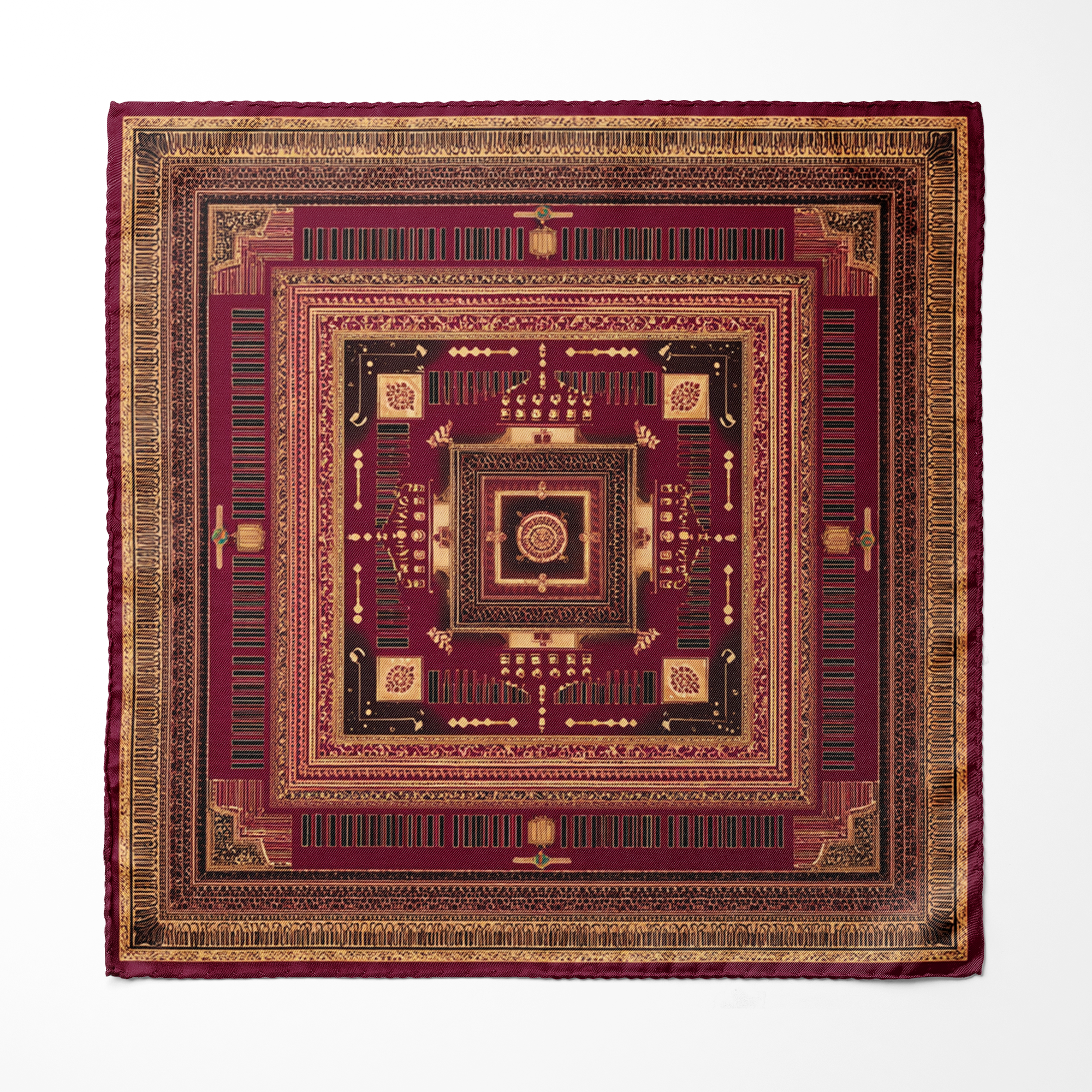 MANDALA FORT MEN SCARF AND POCKET SQUARE SET – PREMIUM COLLECTION MANDALA FORT MEN SCARF AND POCKET SQUARE SET – PREMIUM COLLECTION