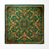 VERIDIAN SILK POCKET SQUARE