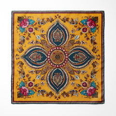 MARIGOLD BLOOM MEN SCARF AND POCKET SQUARE SET – PREMIUM COLLECTION