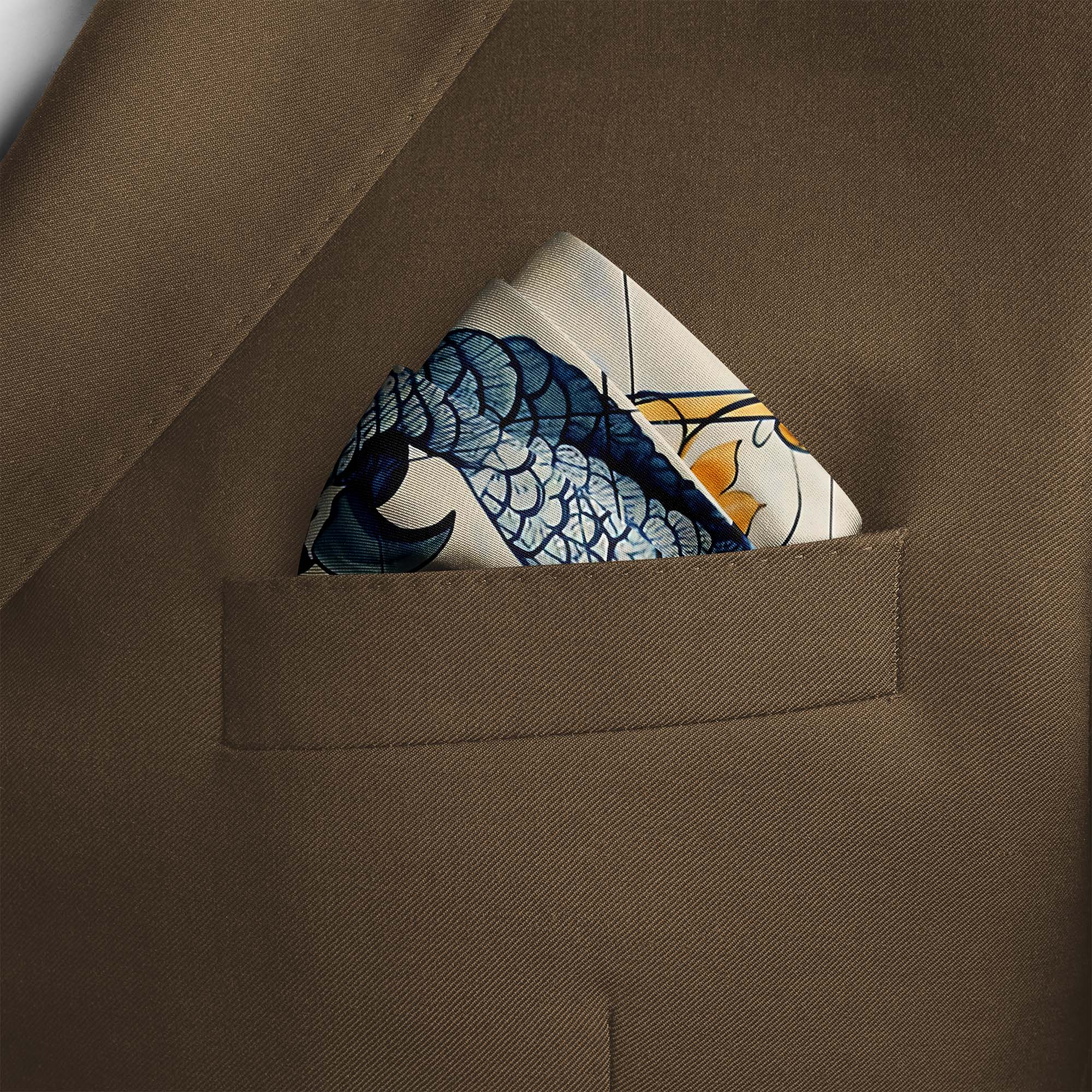 ALELUIA SILK POCKET SQUARE ALELUIA SILK POCKET SQUARE