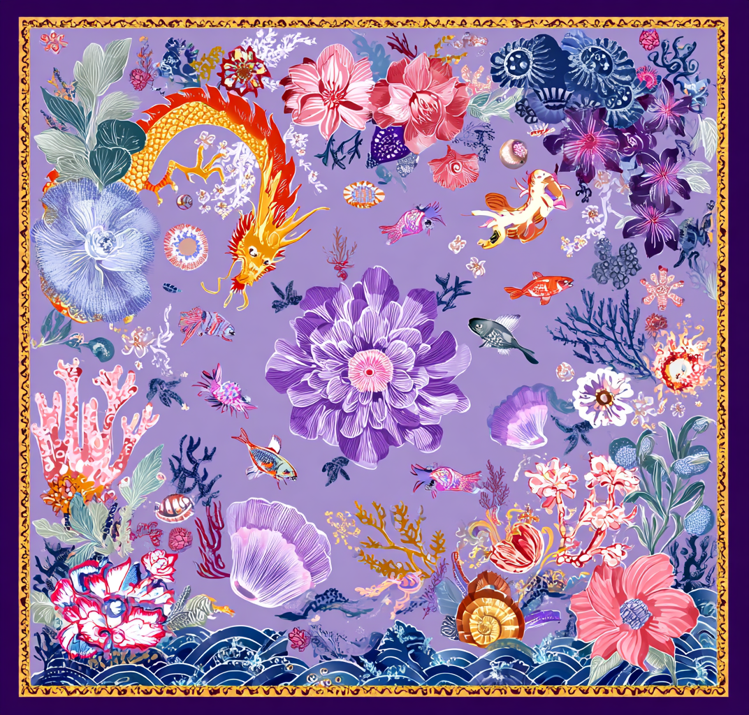 AQUARIA SILK HEAD SCARF AQUARIA SILK HEAD SCARF