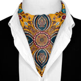 MARIGOLD BLOOM SILK ASCOT - PREMIUM COLLECTION