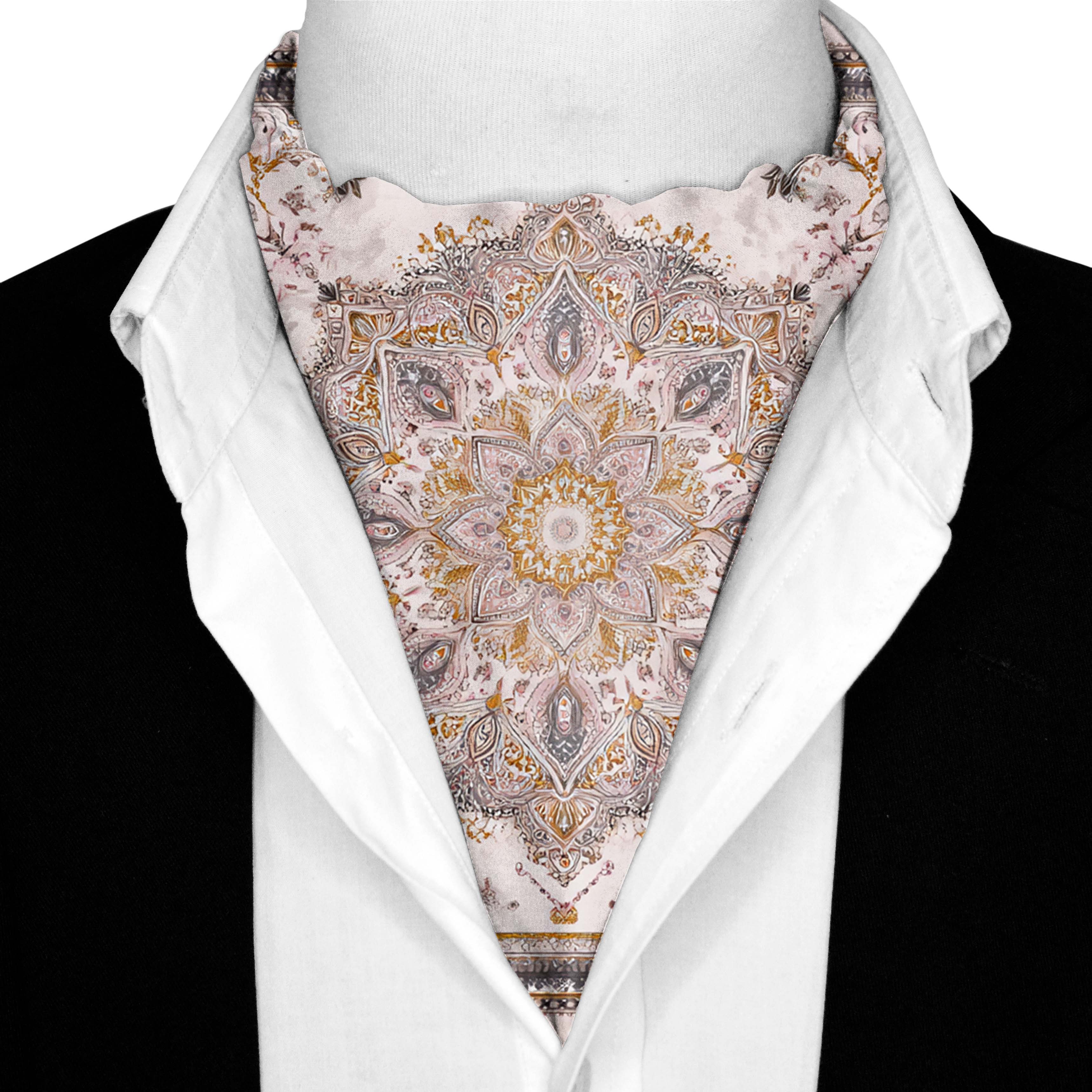 CELESTIA SILK ASCOT AND POCKET SQUARE SET – PREMIUM COLLECTION CELESTIA SILK ASCOT AND POCKET SQUARE SET – PREMIUM COLLECTION