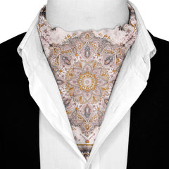 CELESTIA SILK ASCOT AND POCKET SQUARE SET – PREMIUM COLLECTION