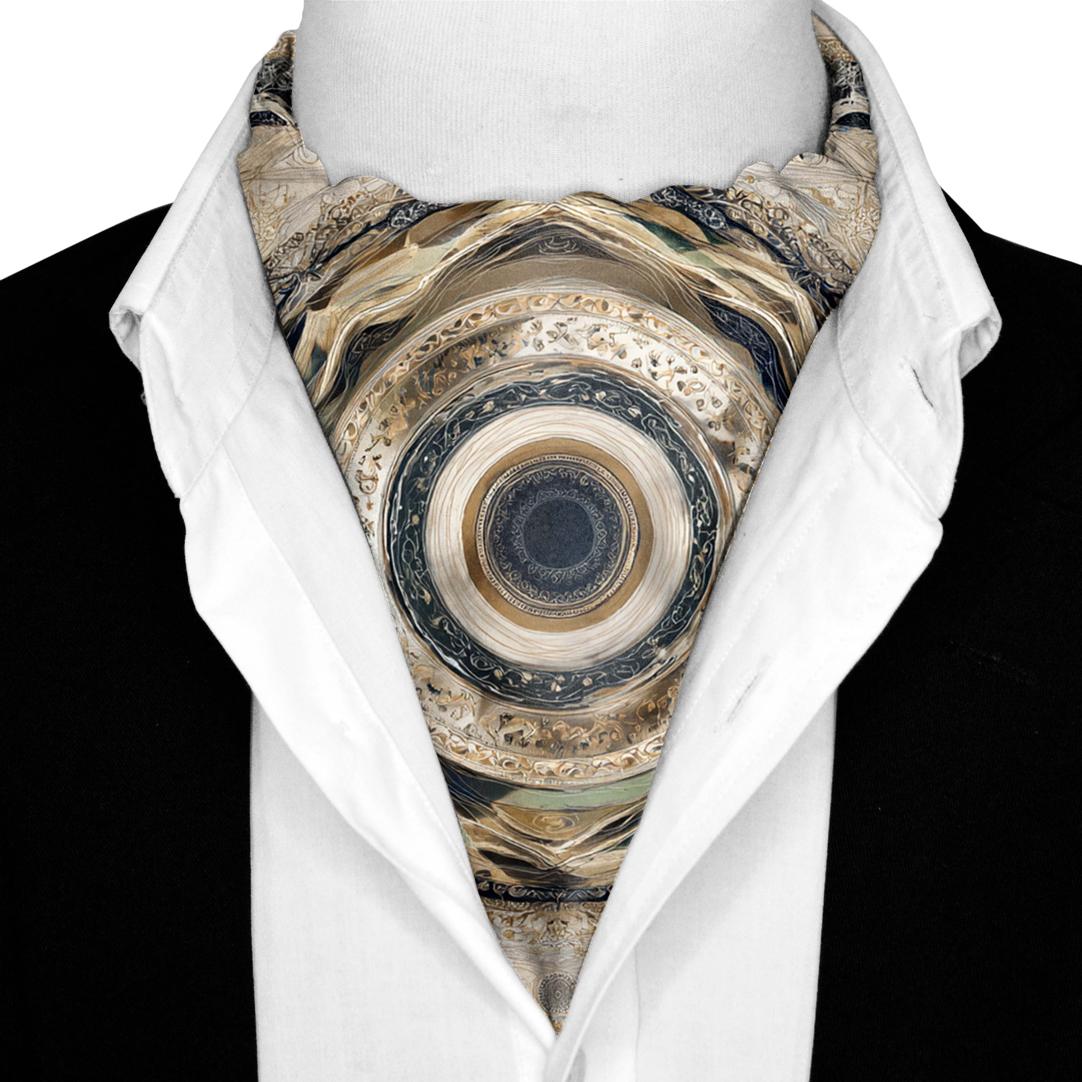 ORBITA SILK ASCOT AND POCKET SQUARE SET – PREMIUM COLLECTION ORBITA SILK ASCOT AND POCKET SQUARE SET – PREMIUM COLLECTION