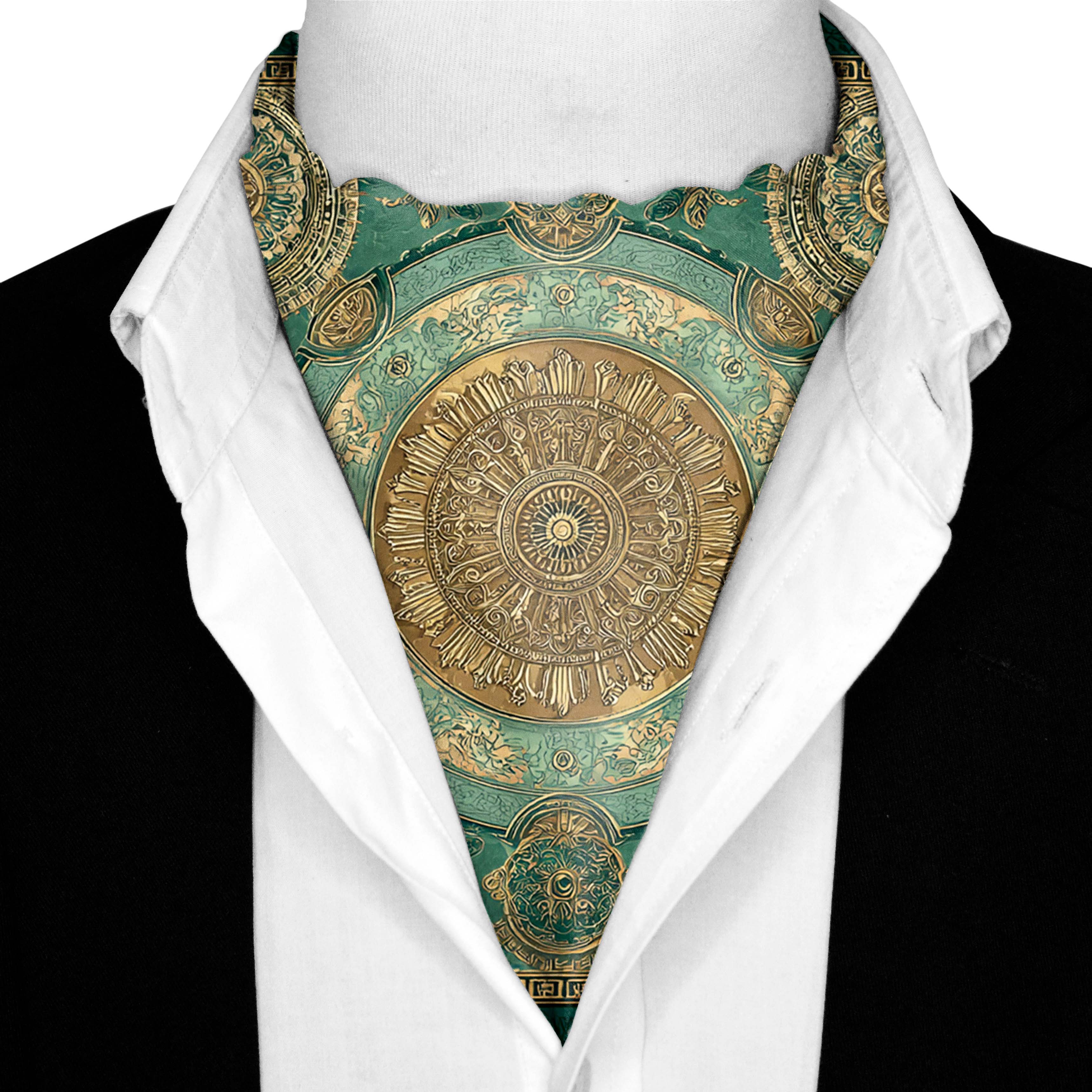EMPIRE SILK ASCOT AND POCKET SQUARE SET – PREMIUM COLLECTION EMPIRE SILK ASCOT AND POCKET SQUARE SET – PREMIUM COLLECTION