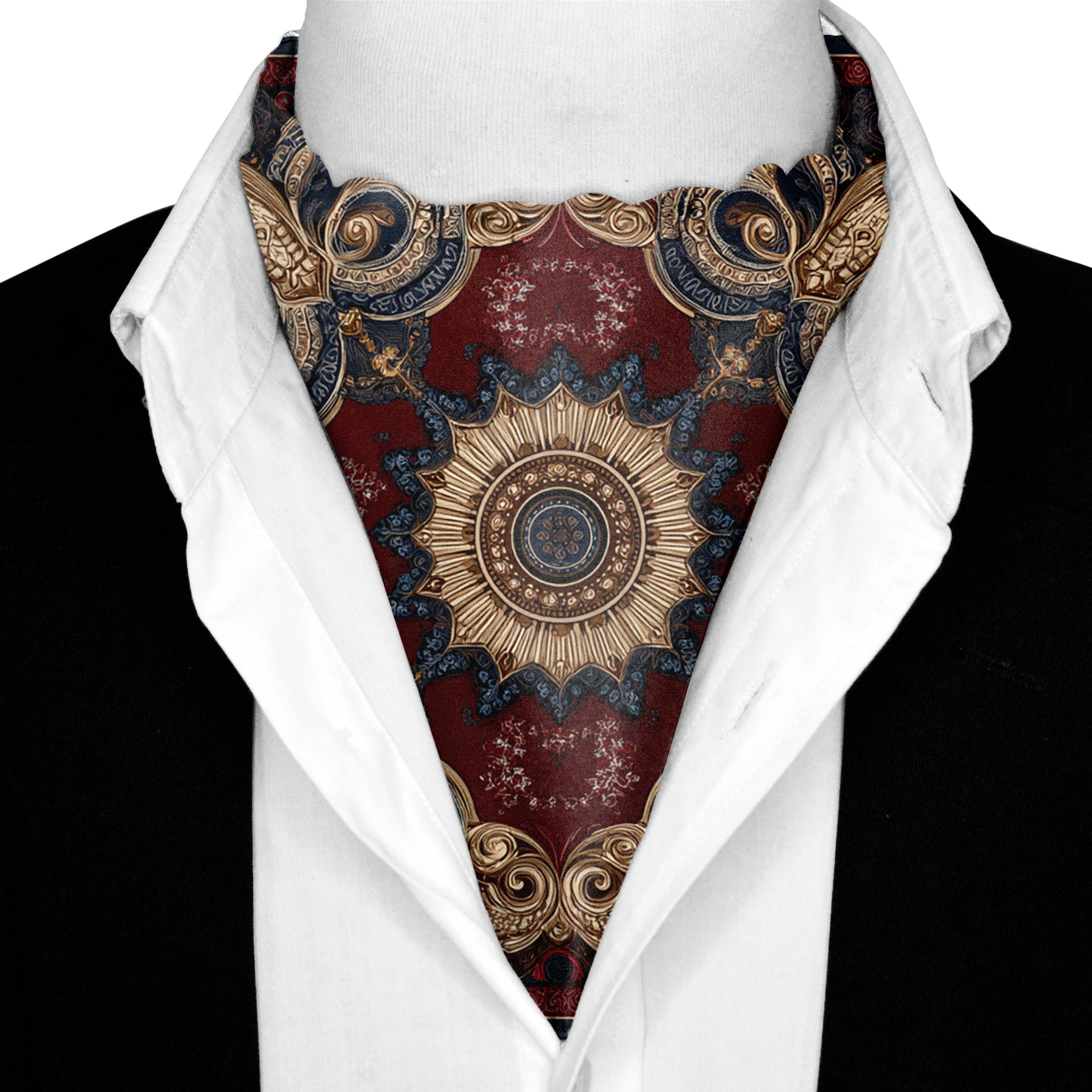 SOLARE SILK ASCOT AND POCKET SQUARE SET – PREMIUM COLLECTION SOLARE SILK ASCOT AND POCKET SQUARE SET – PREMIUM COLLECTION