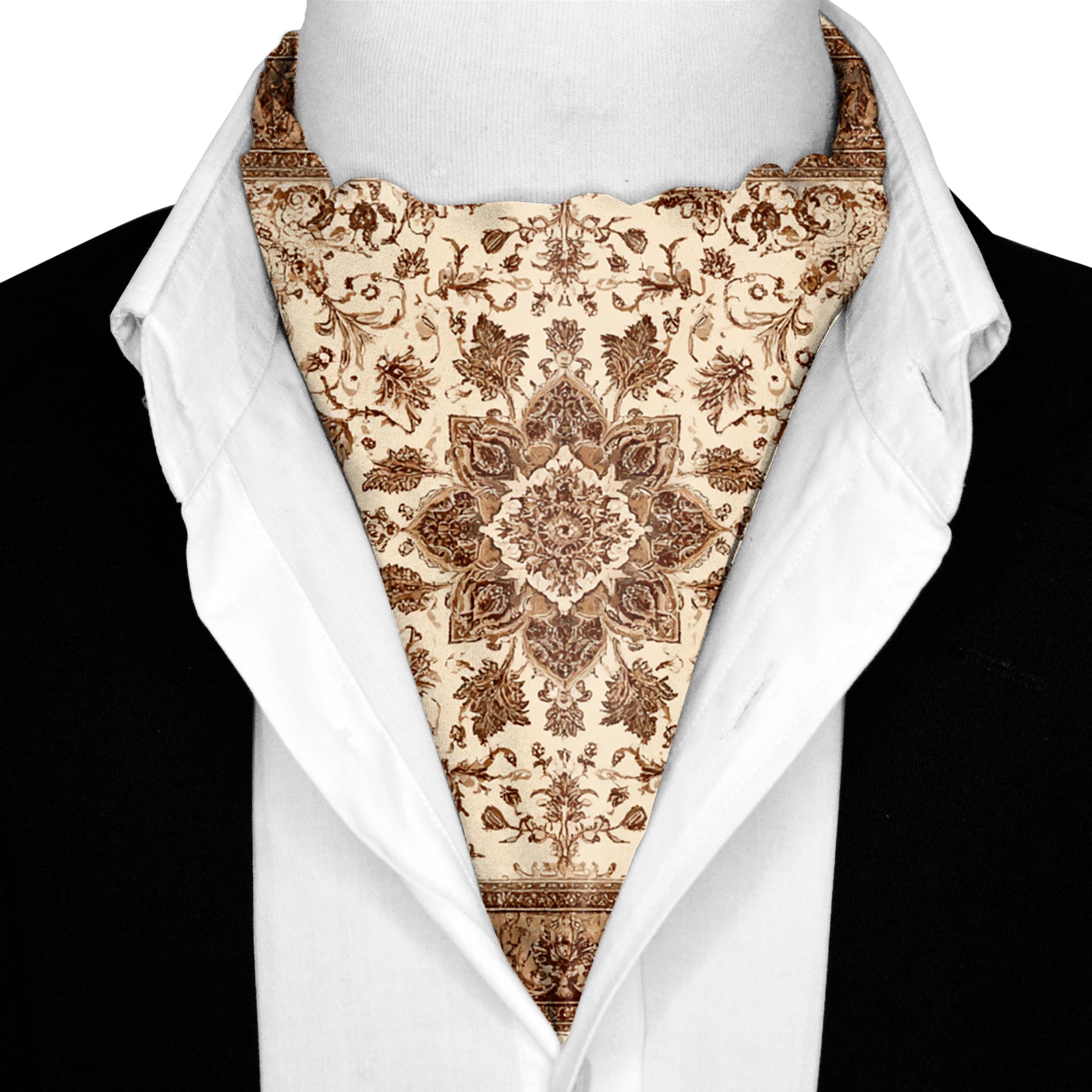 SIENNA SILK ASCOT AND POCKET SQUARE SET – PREMIUM COLLECTION SIENNA SILK ASCOT AND POCKET SQUARE SET – PREMIUM COLLECTION