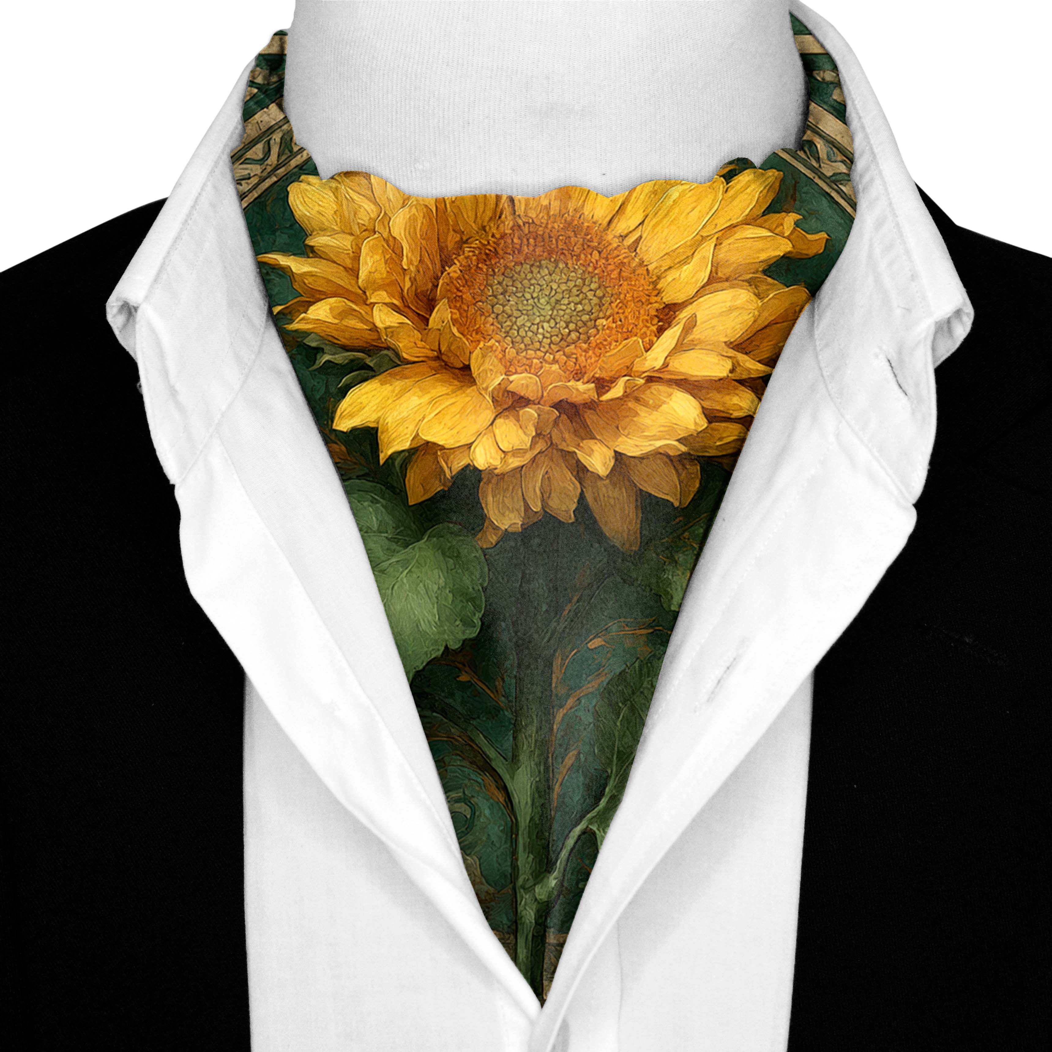 SOLEIL SILK ASCOT AND POCKET SQUARE SET – PREMIUM COLLECTION SOLEIL SILK ASCOT AND POCKET SQUARE SET – PREMIUM COLLECTION