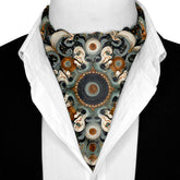 VERMILLION SILK ASCOT - PREMIUM COLLECTION