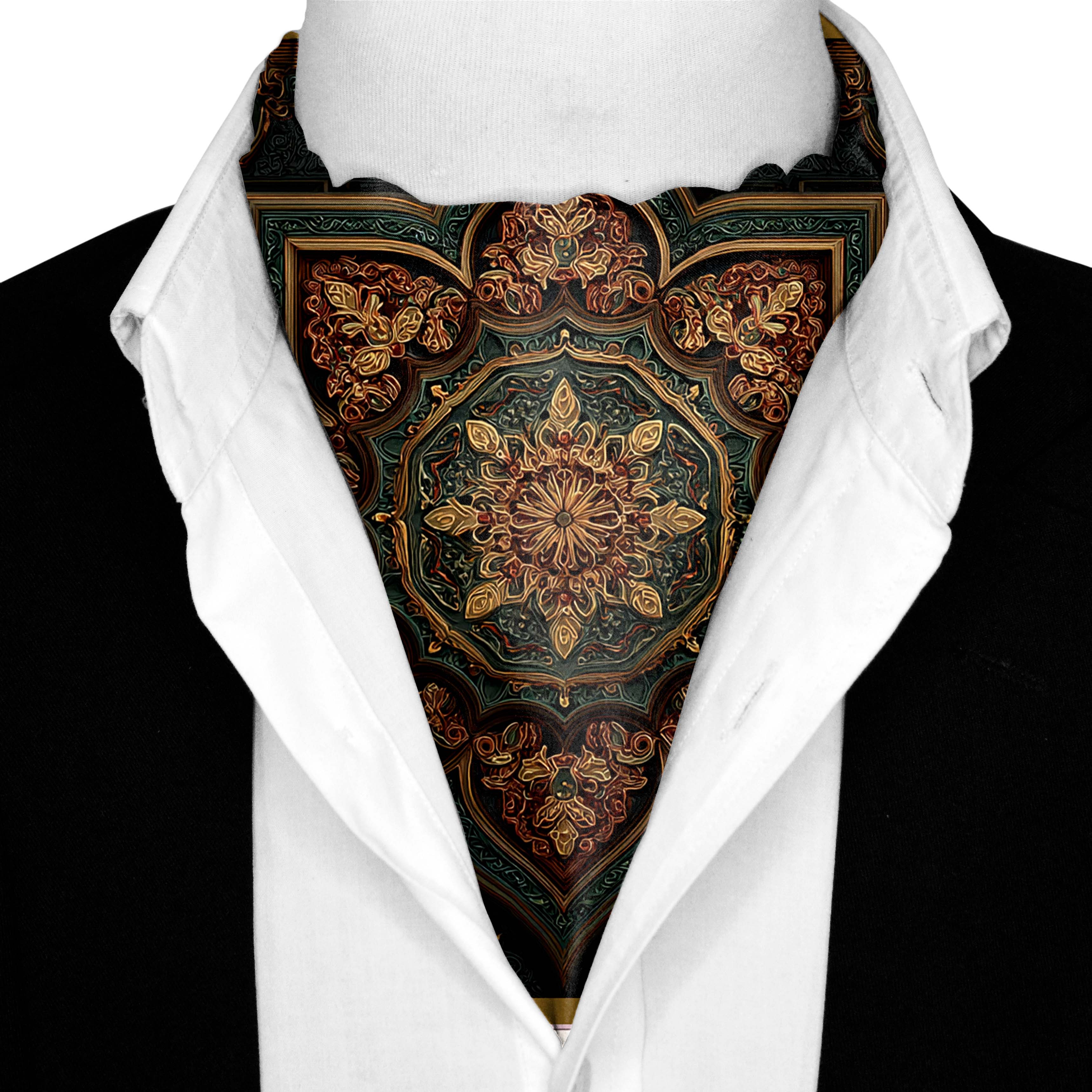 AURELIA SILK ASCOT AND POCKET SQUARE SET – PREMIUM COLLECTION AURELIA SILK ASCOT AND POCKET SQUARE SET – PREMIUM COLLECTION