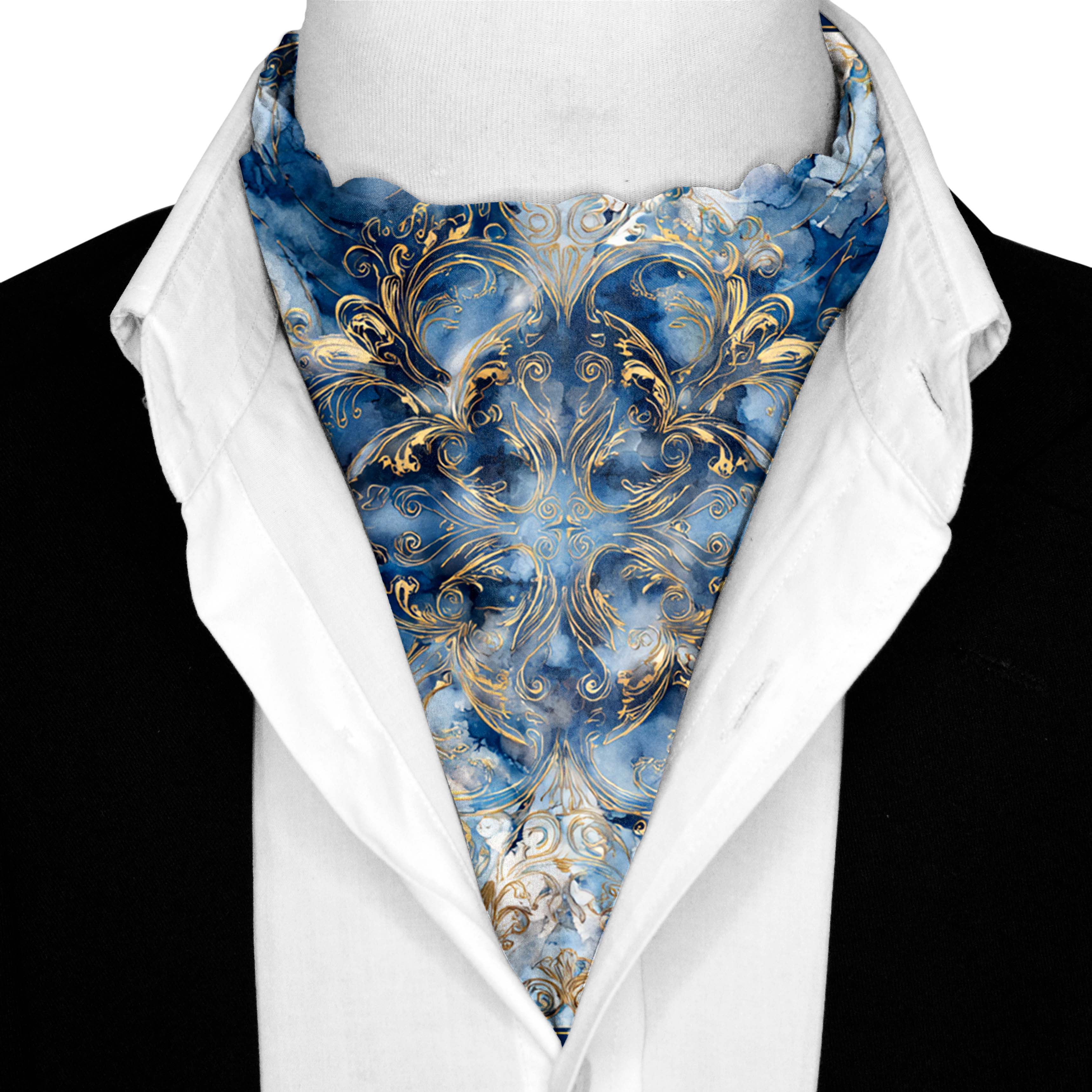 AQUILA SILK ASCOT AND POCKET SQUARE SET – PREMIUM COLLECTION AQUILA SILK ASCOT AND POCKET SQUARE SET – PREMIUM COLLECTION