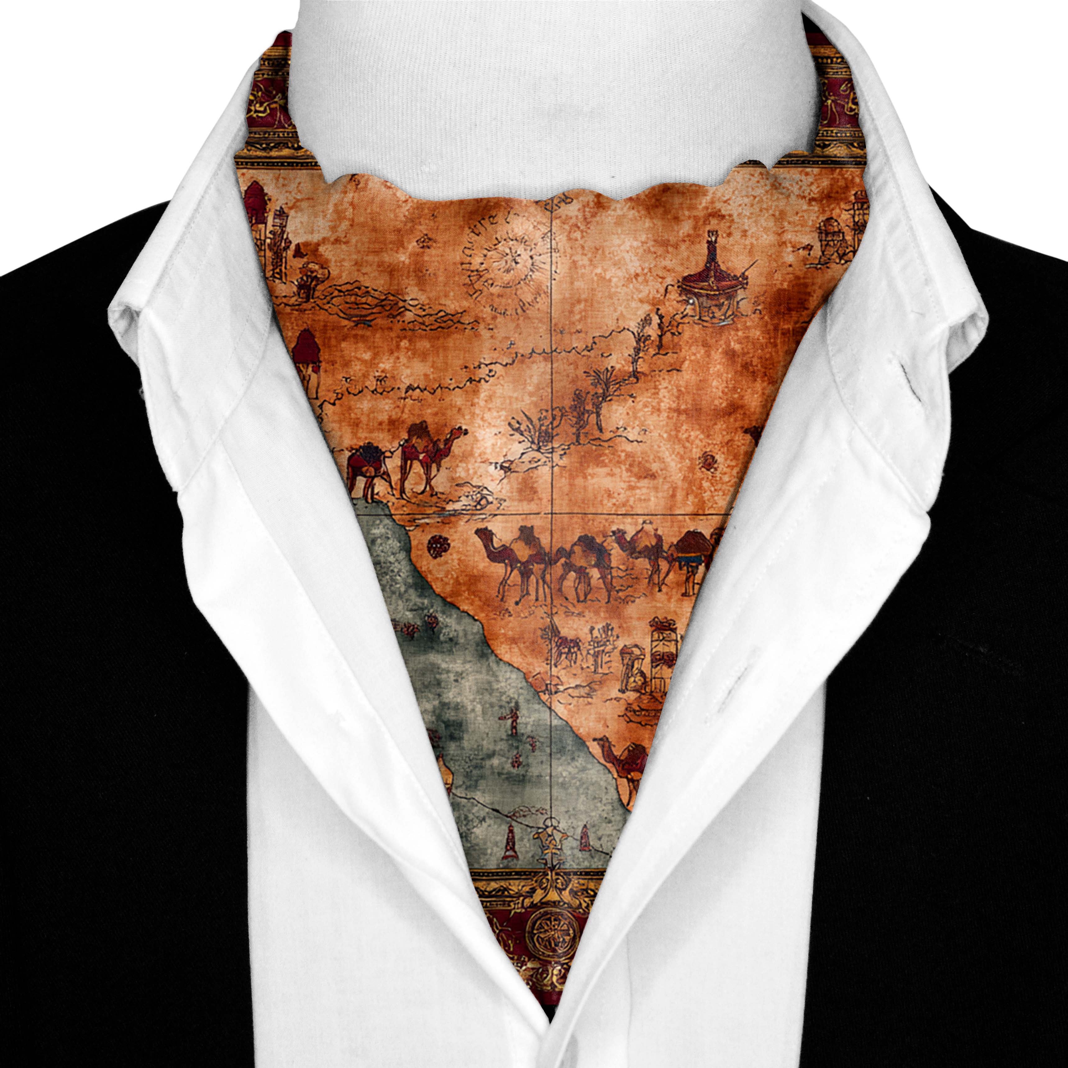 CARAVANA SILK ASCOT AND POCKET SQUARE SET – PREMIUM COLLECTION CARAVANA SILK ASCOT AND POCKET SQUARE SET – PREMIUM COLLECTION