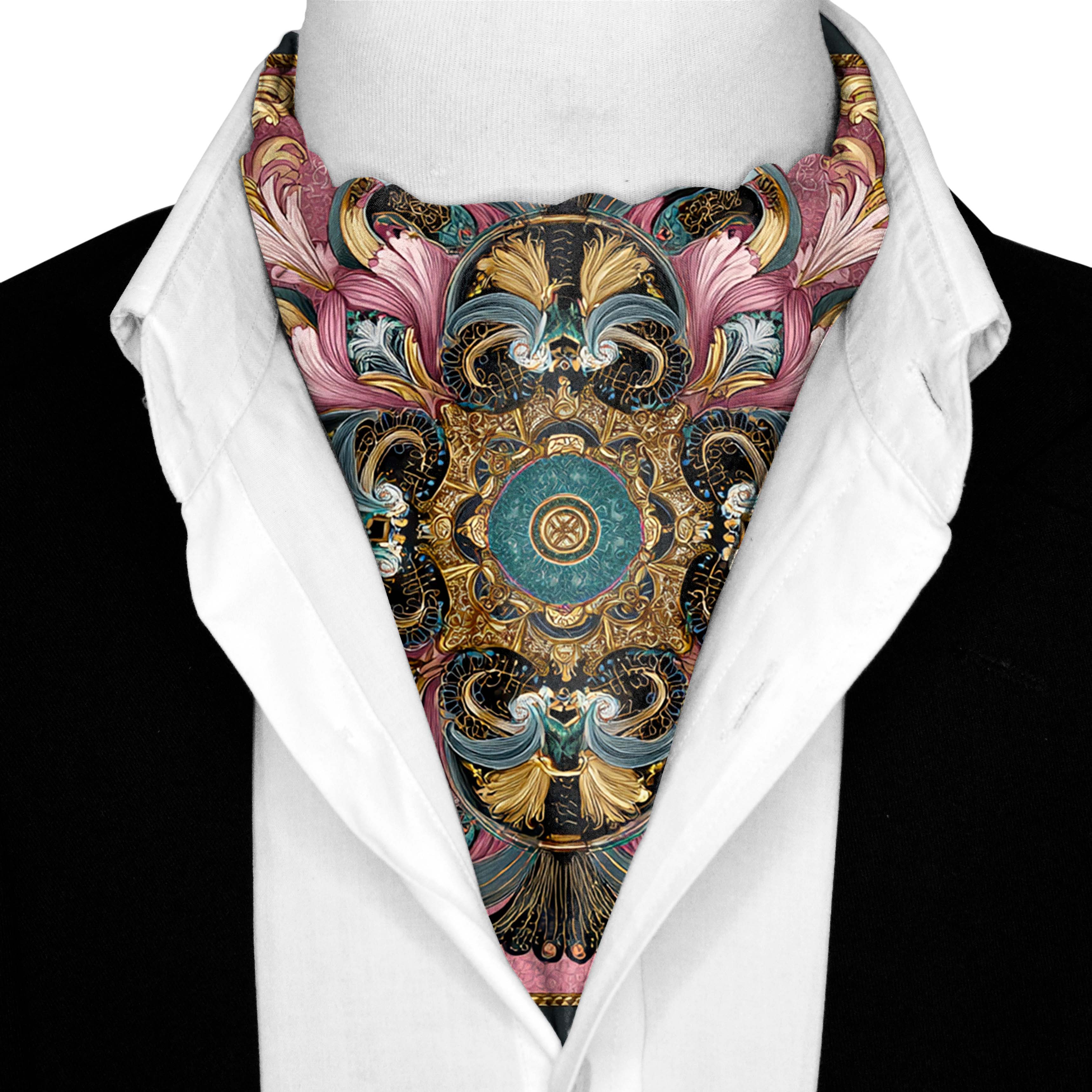 VERONA SILK ASCOT AND POCKET SQUARE SET – PREMIUM COLLECTION VERONA SILK ASCOT AND POCKET SQUARE SET – PREMIUM COLLECTION