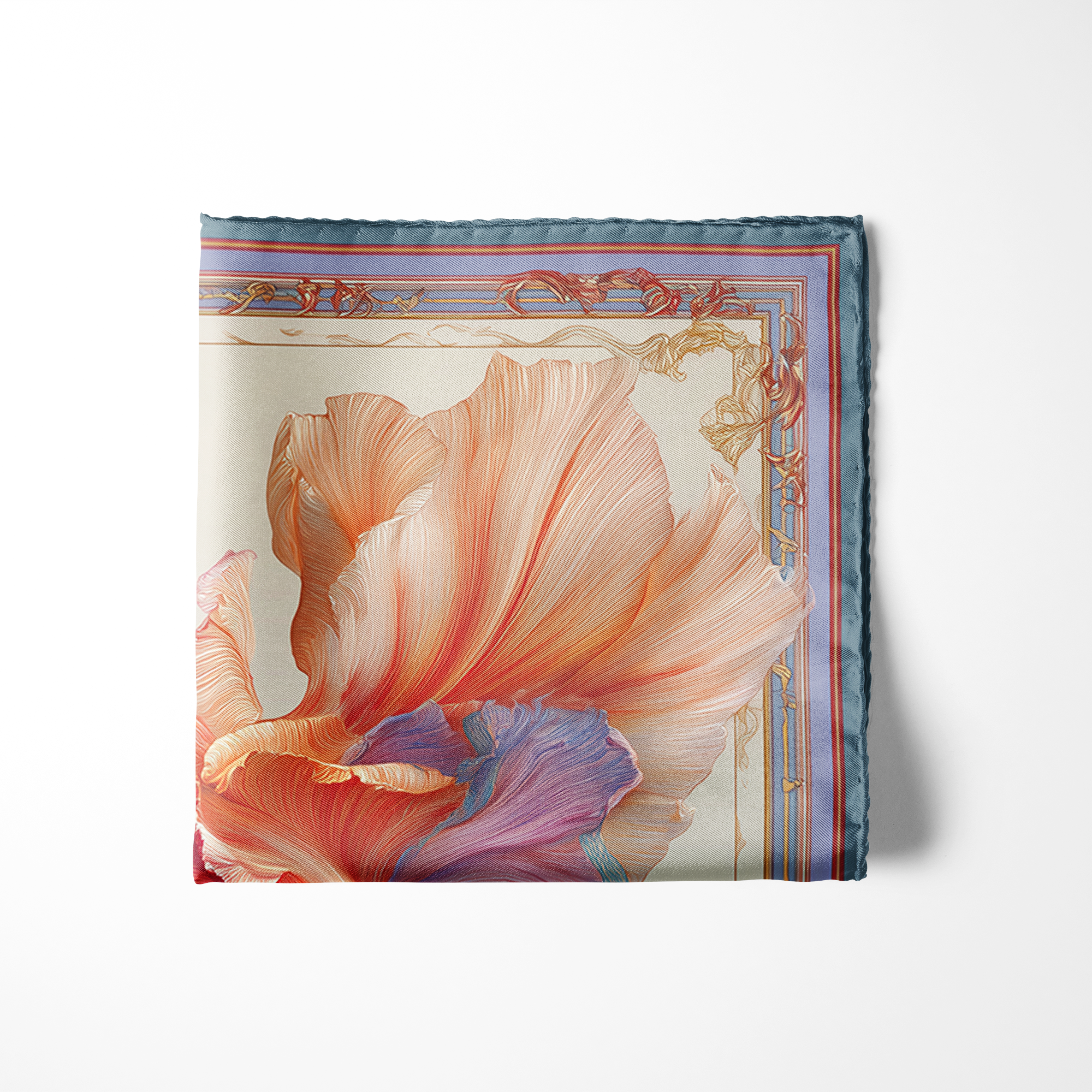 BLOSSOM SILK POCKET SQUARE BLOSSOM SILK POCKET SQUARE