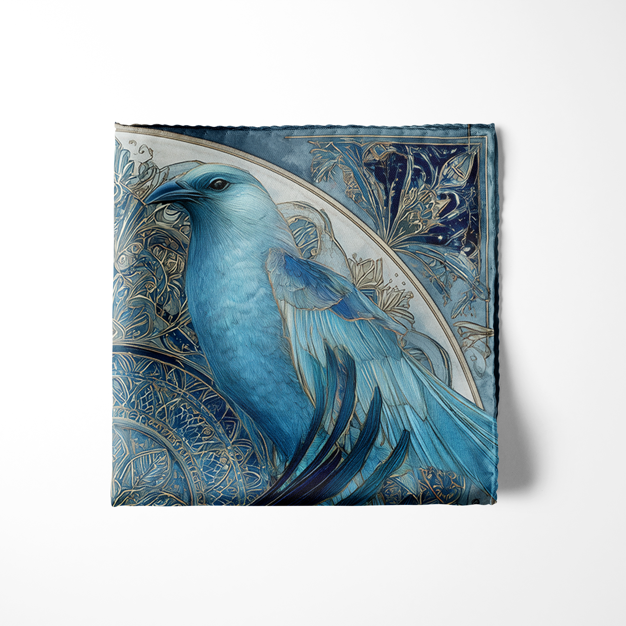 CELESTE SILK POCKET SQUARE CELESTE SILK POCKET SQUARE
