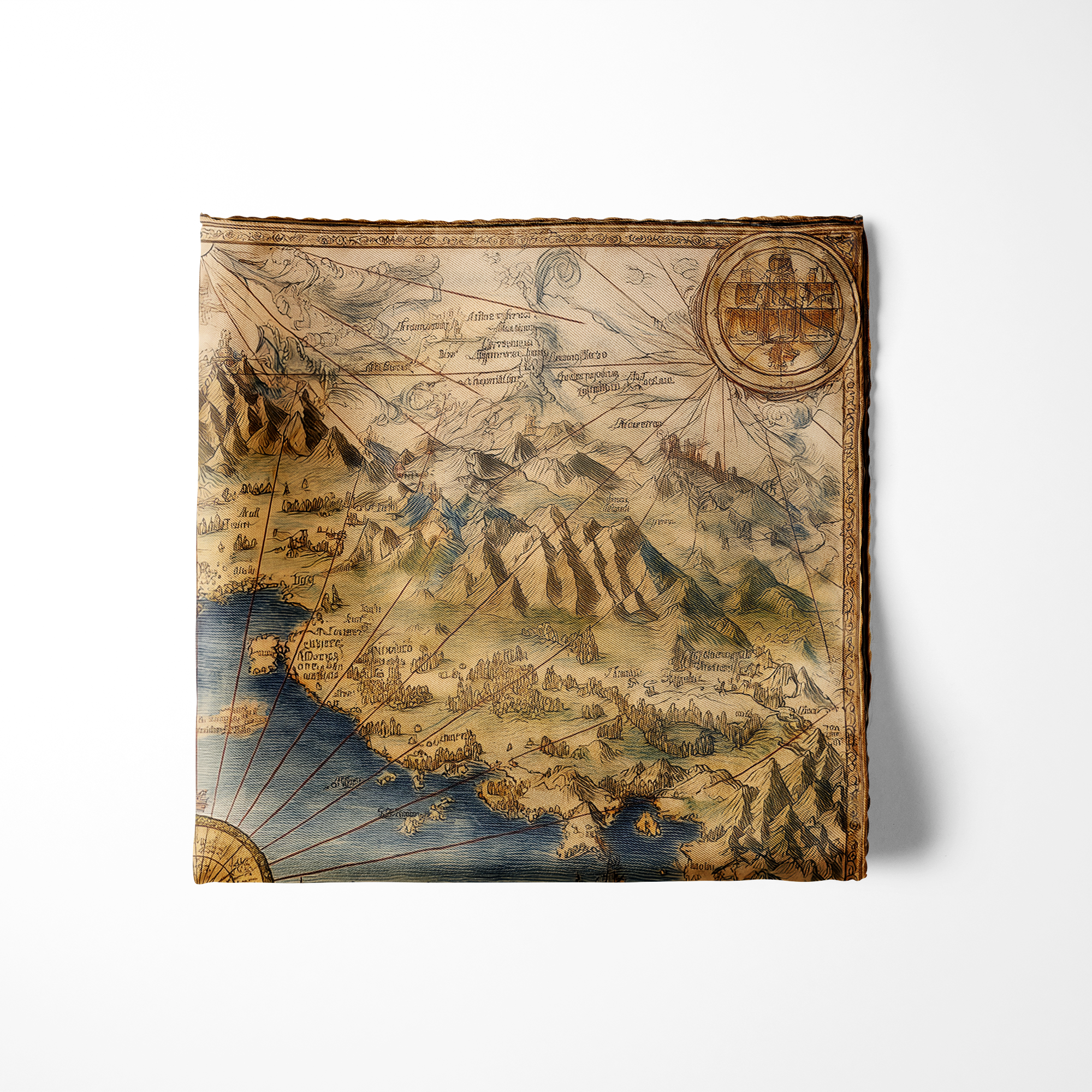 VOYAGE SILK POCKET SQUARE VOYAGE SILK POCKET SQUARE