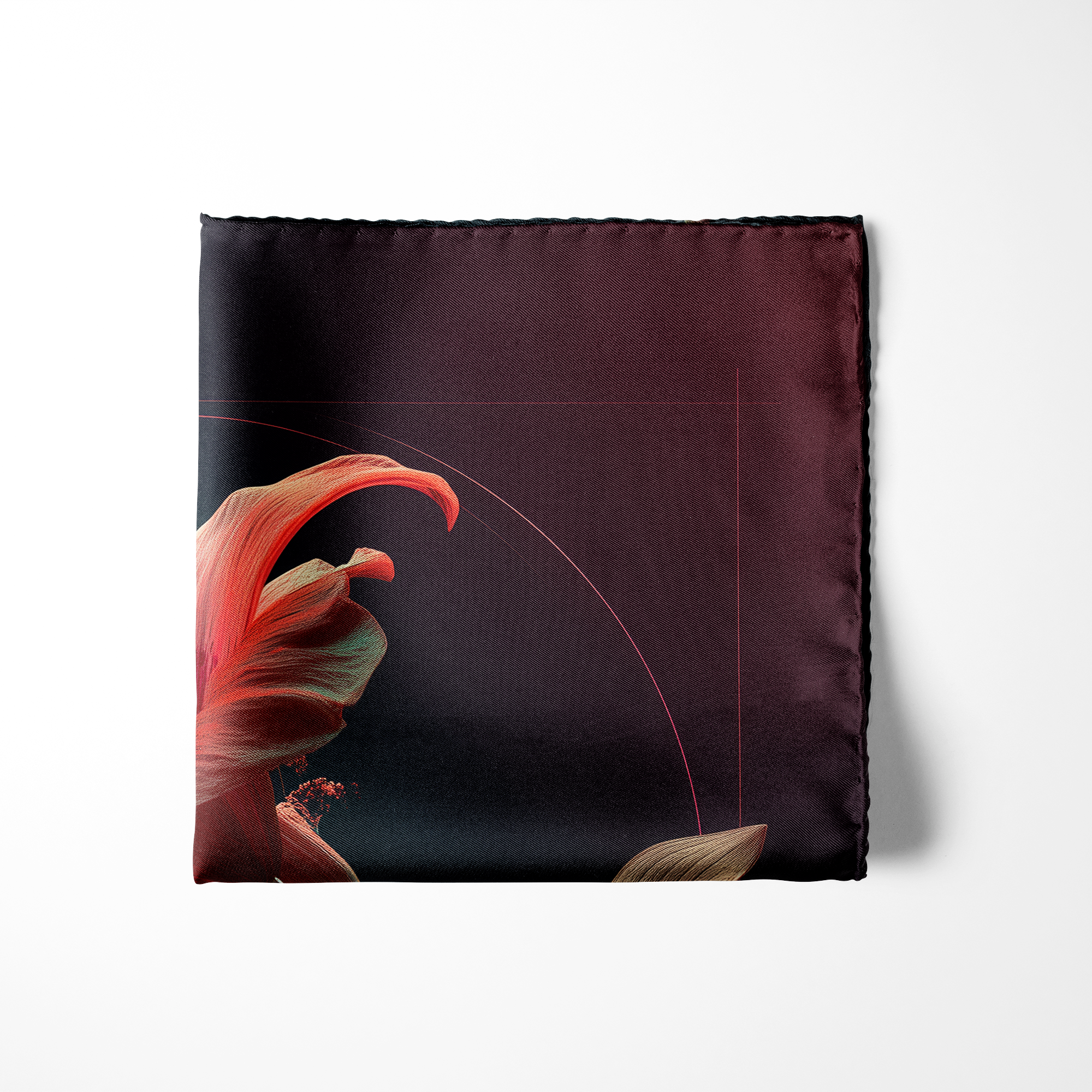 FLAREBLOOM SILK POCKET SQUARE FLAREBLOOM SILK POCKET SQUARE