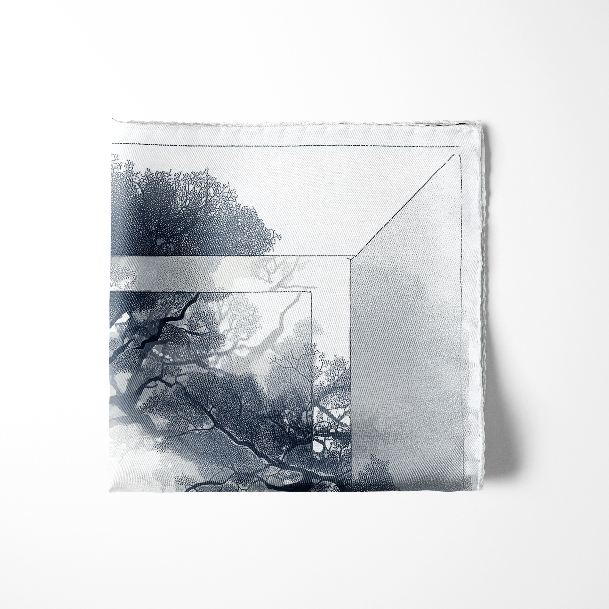 VEINSCAPE SILK POCKET SQUARE VEINSCAPE SILK POCKET SQUARE