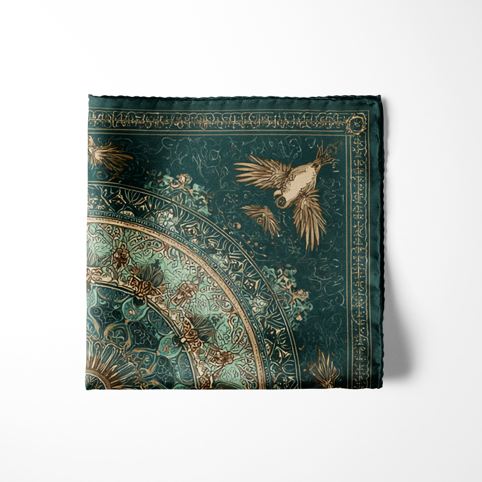AZUREA SILK POCKET SQUARE AZUREA SILK POCKET SQUARE