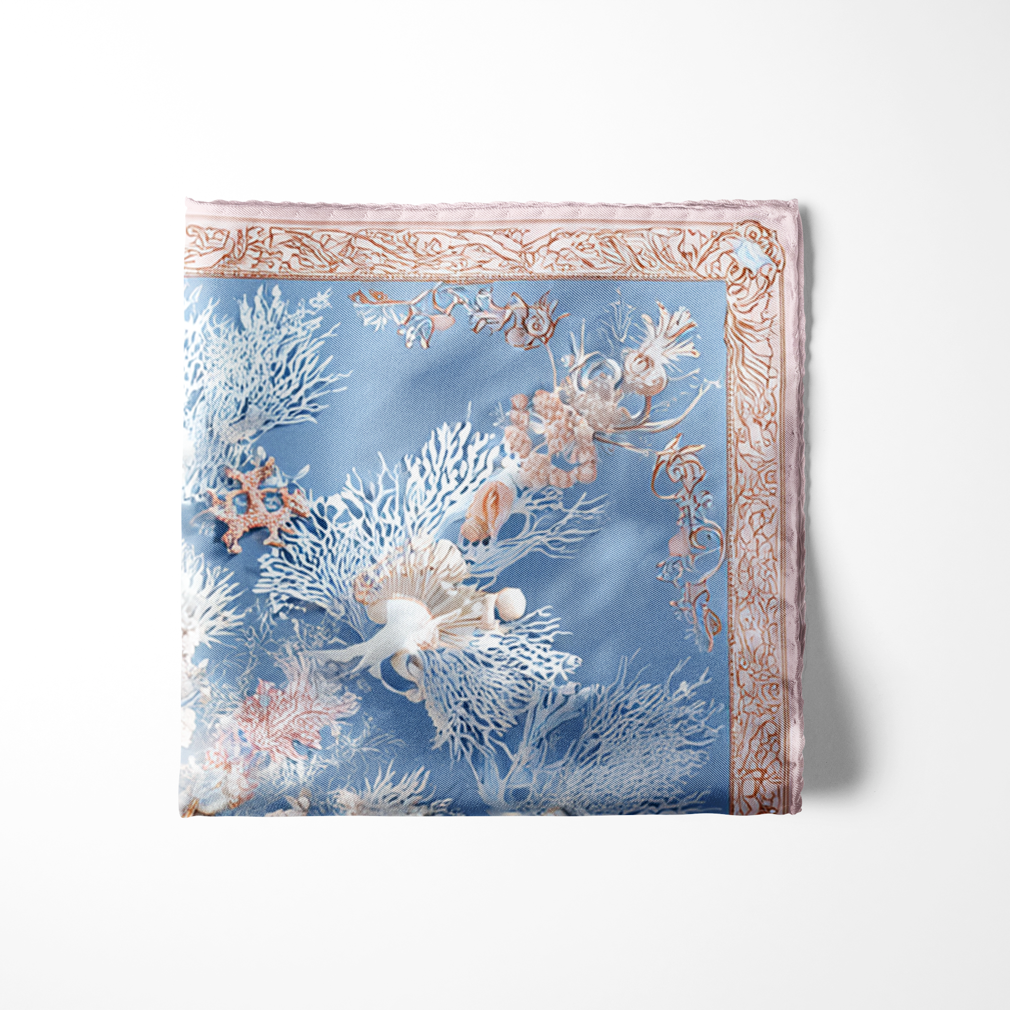 CORALIA SILK POCKET SQUARE CORALIA SILK POCKET SQUARE