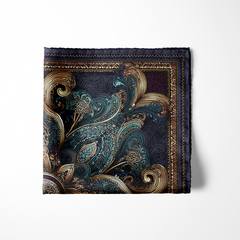 BARZIN SILK POCKET SQUARE