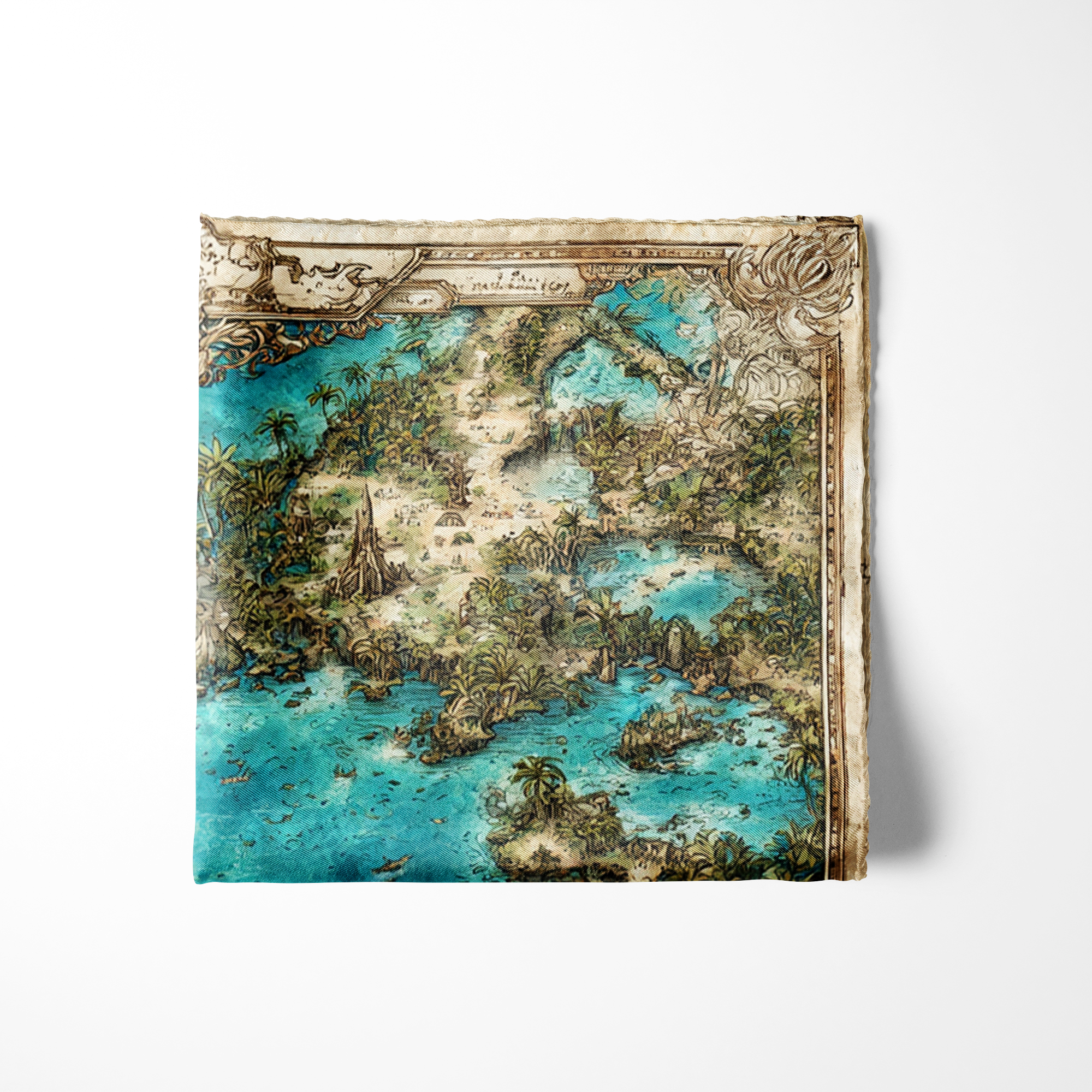 AZURALIS SILK POCKET SQUARE AZURALIS SILK POCKET SQUARE