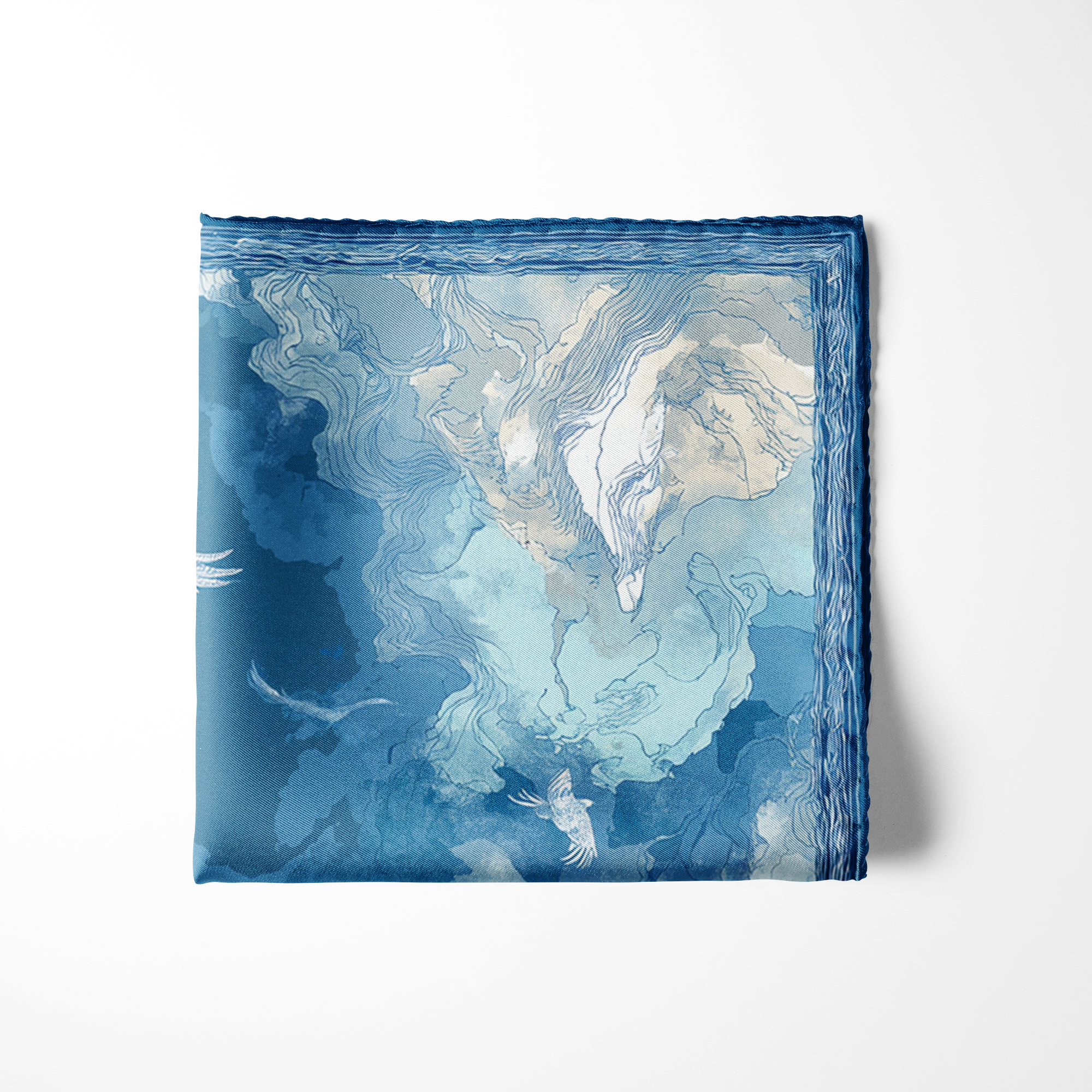 SKYWARD SILK POCKET SQUARE SKYWARD SILK POCKET SQUARE