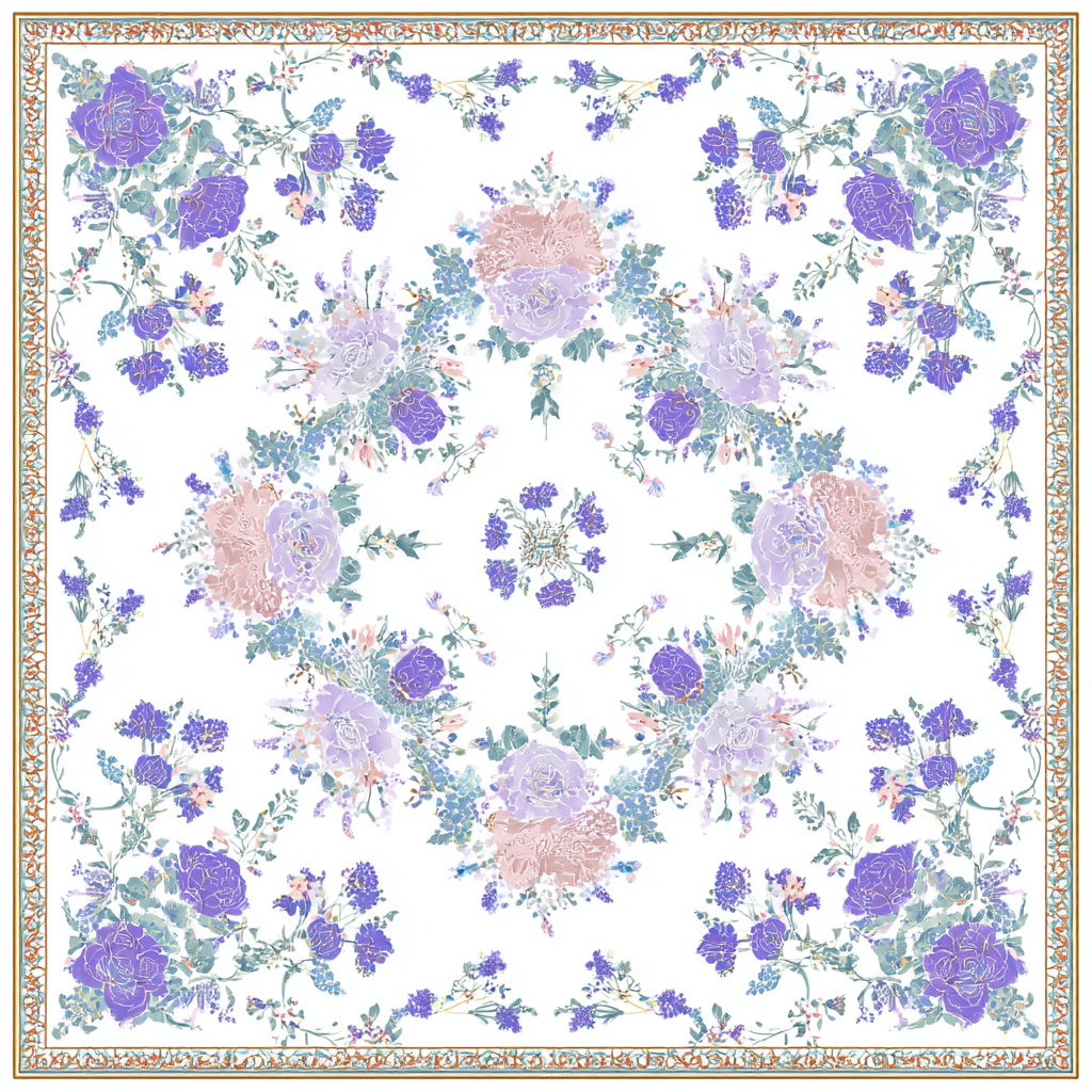 BLOSSARIA SILK HEAD SCARF BLOSSARIA SILK HEAD SCARF
