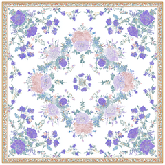 BLOSSARIA SILK HEAD SCARF