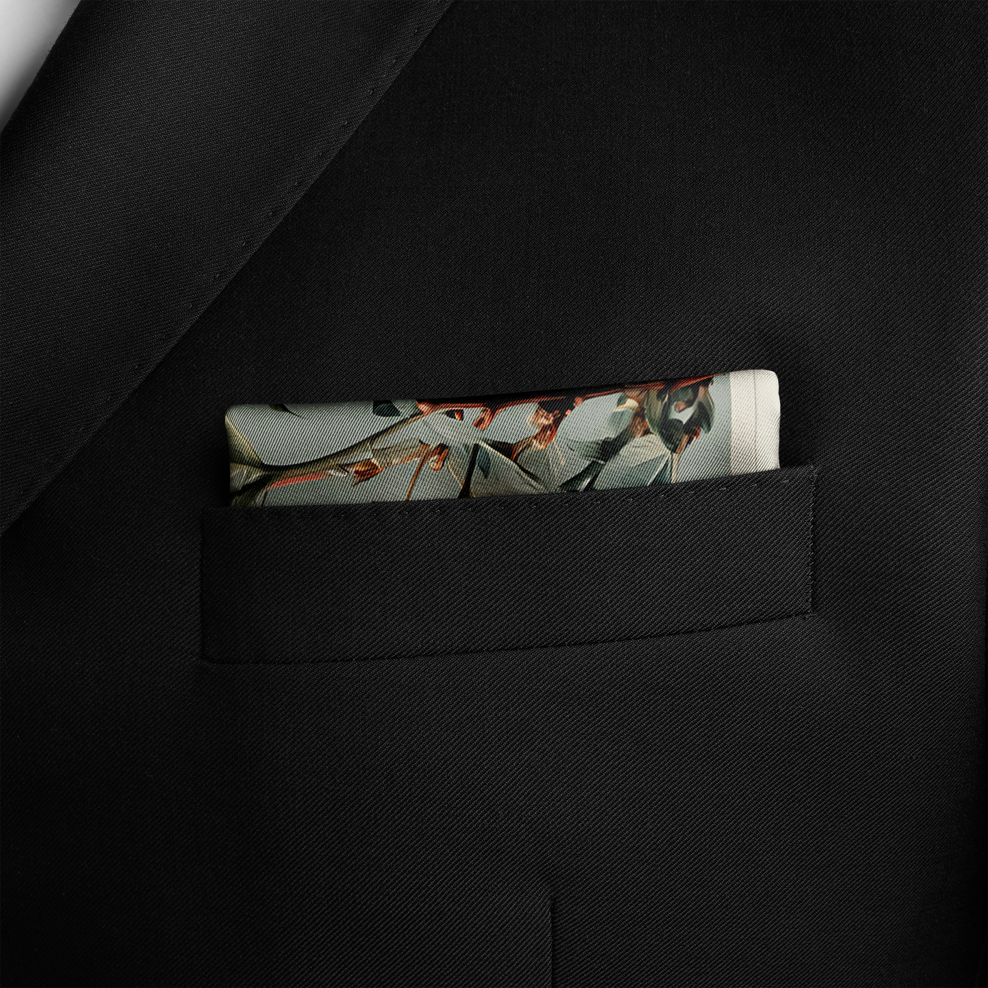 BOTANICA SILK POCKET SQUARE BOTANICA SILK POCKET SQUARE