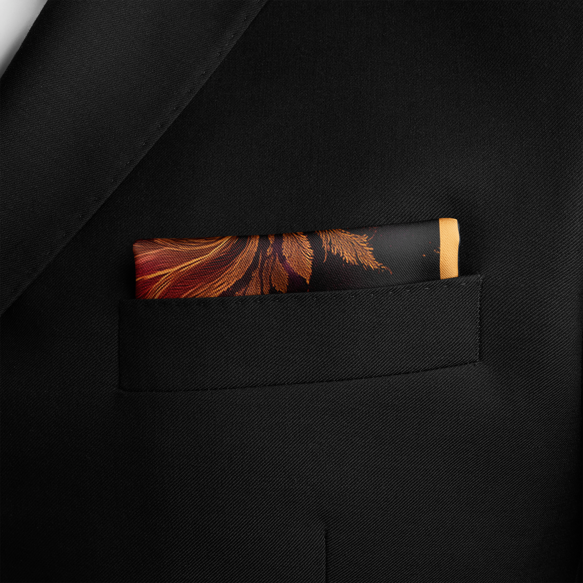 EMBER SILK POCKET SQUARE EMBER SILK POCKET SQUARE
