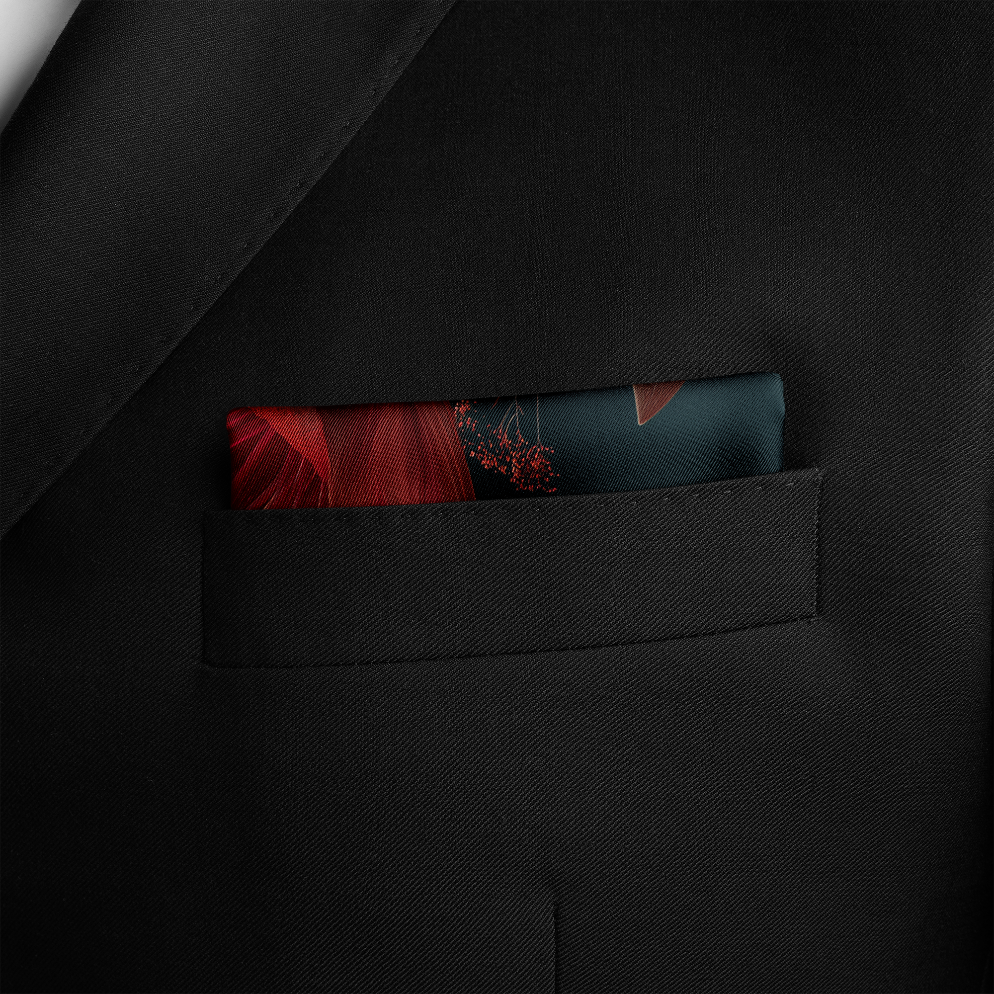 FLAREBLOOM SILK POCKET SQUARE FLAREBLOOM SILK POCKET SQUARE