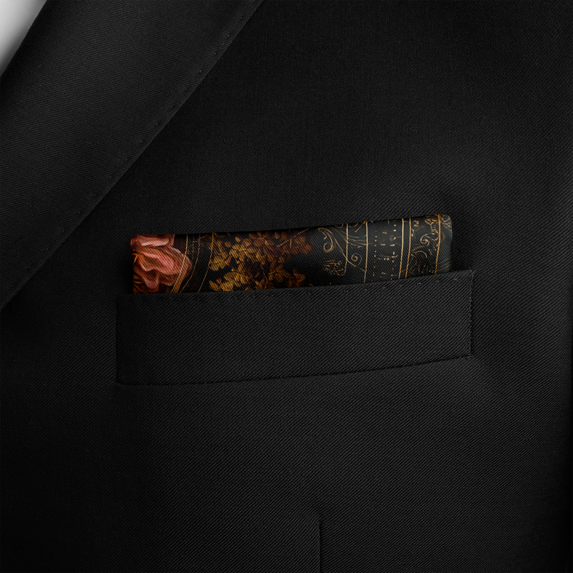FLORACODE SILK POCKET SQUARE FLORACODE SILK POCKET SQUARE