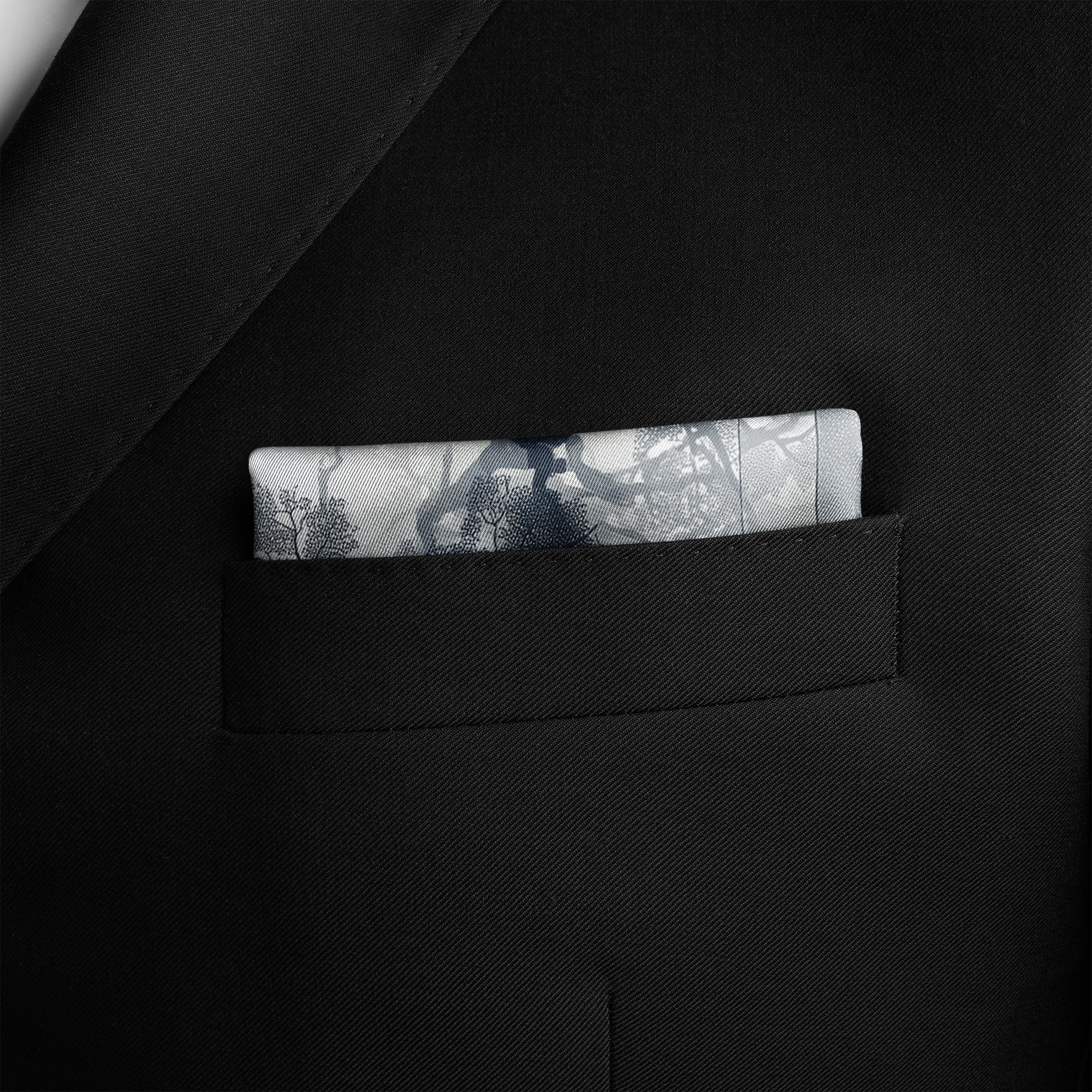 VEINSCAPE SILK POCKET SQUARE VEINSCAPE SILK POCKET SQUARE